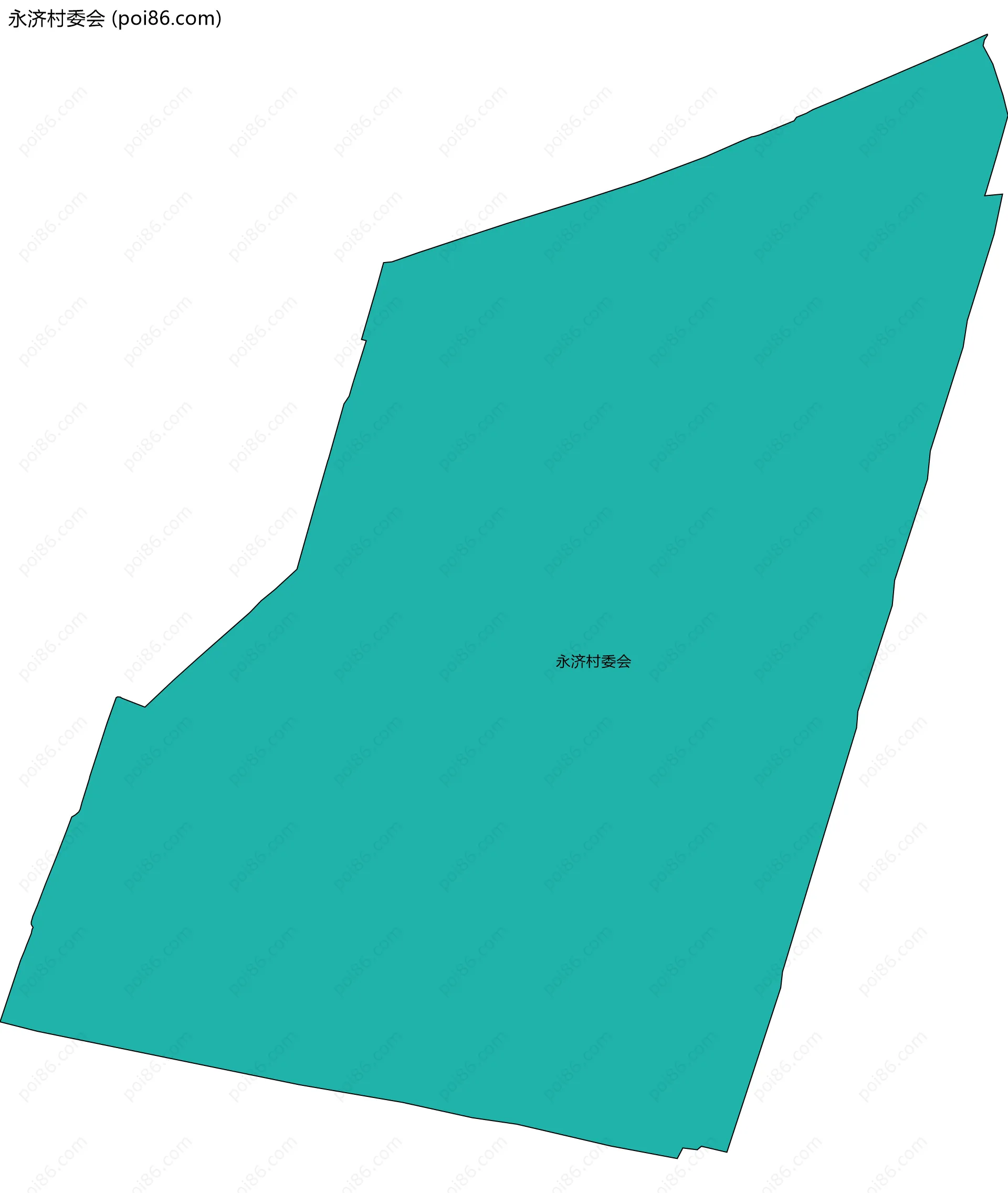 永济村委会边界地图