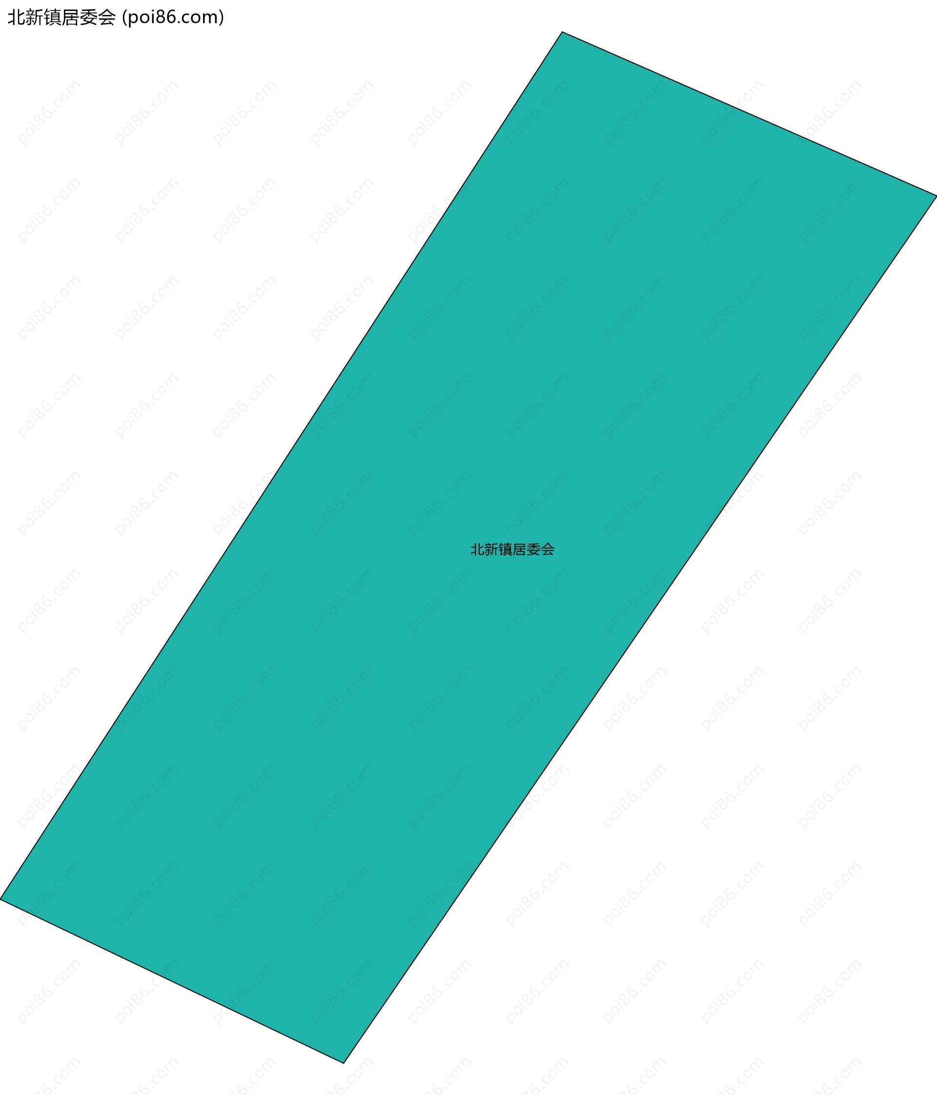 北新镇居委会边界地图