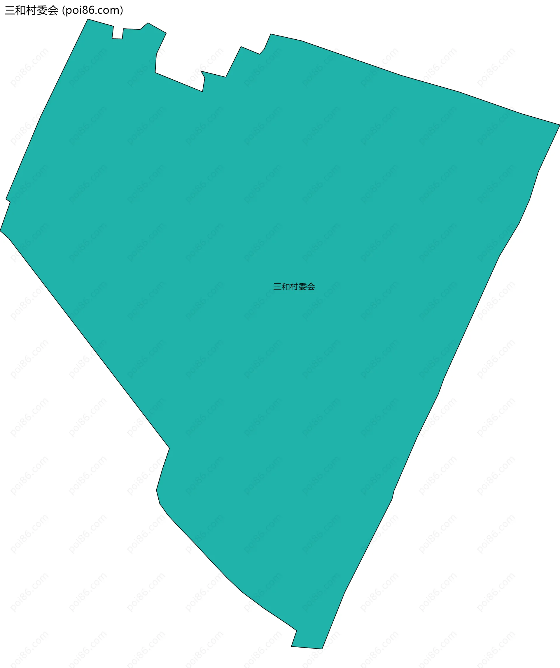 三和村委会边界地图