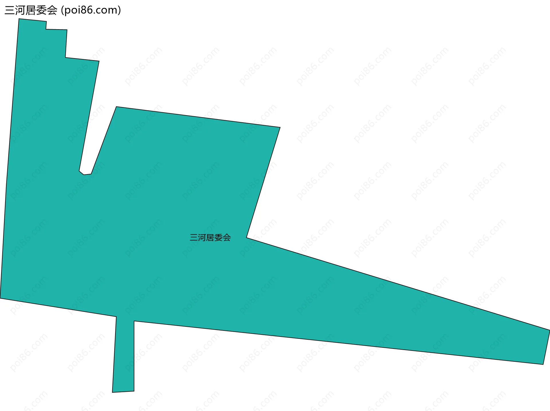 三河居委会边界地图