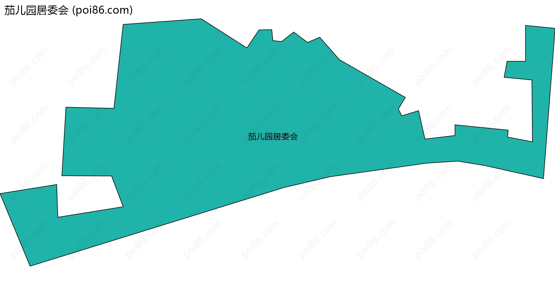 茄儿园居委会边界地图