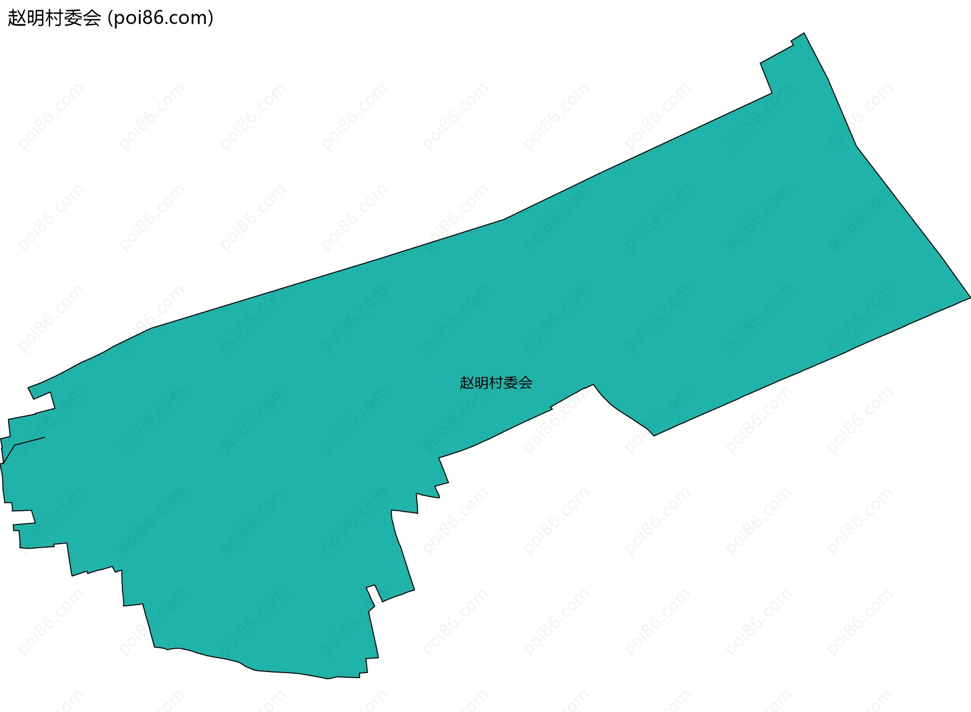 赵明村委会边界地图