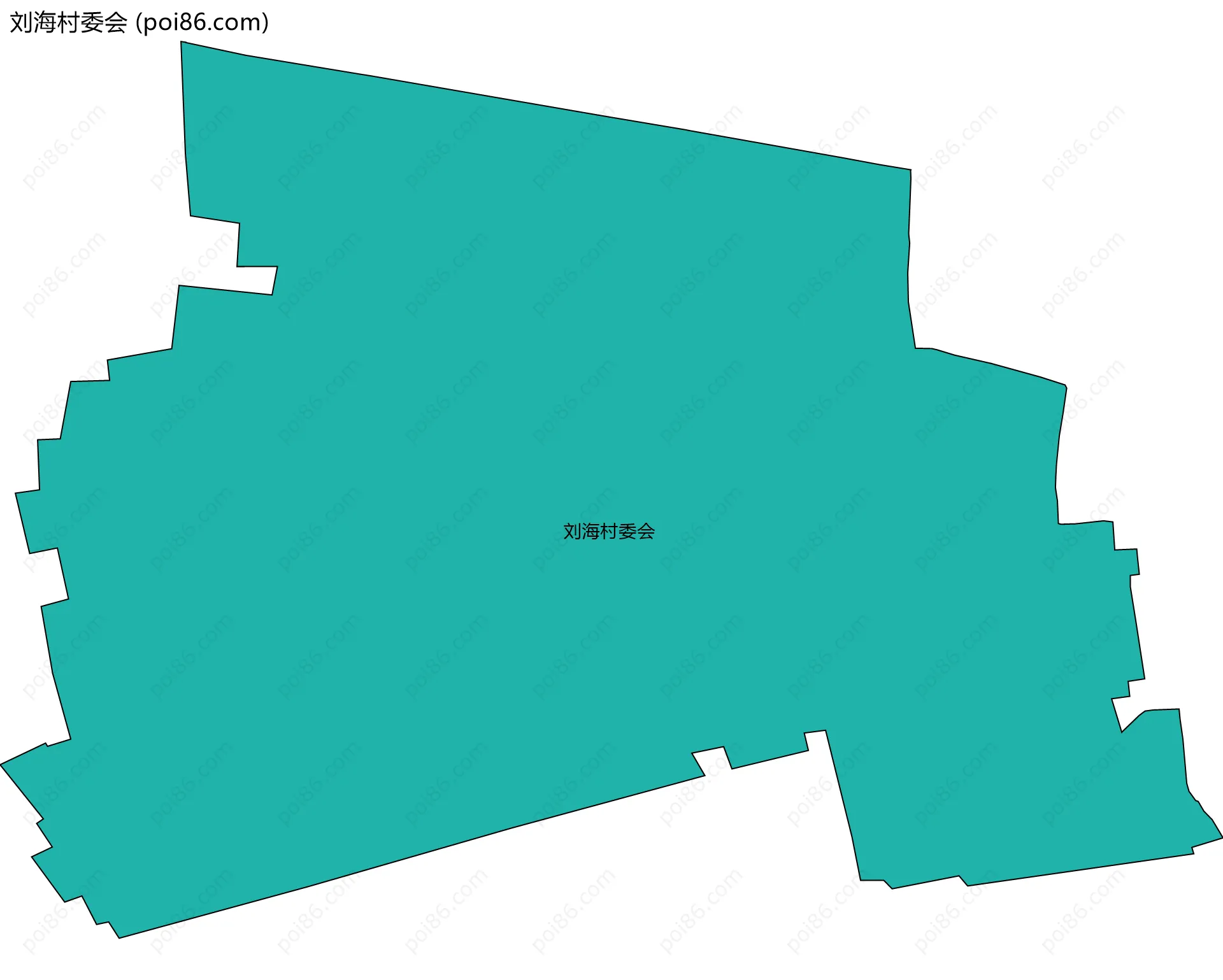 刘海村委会边界地图