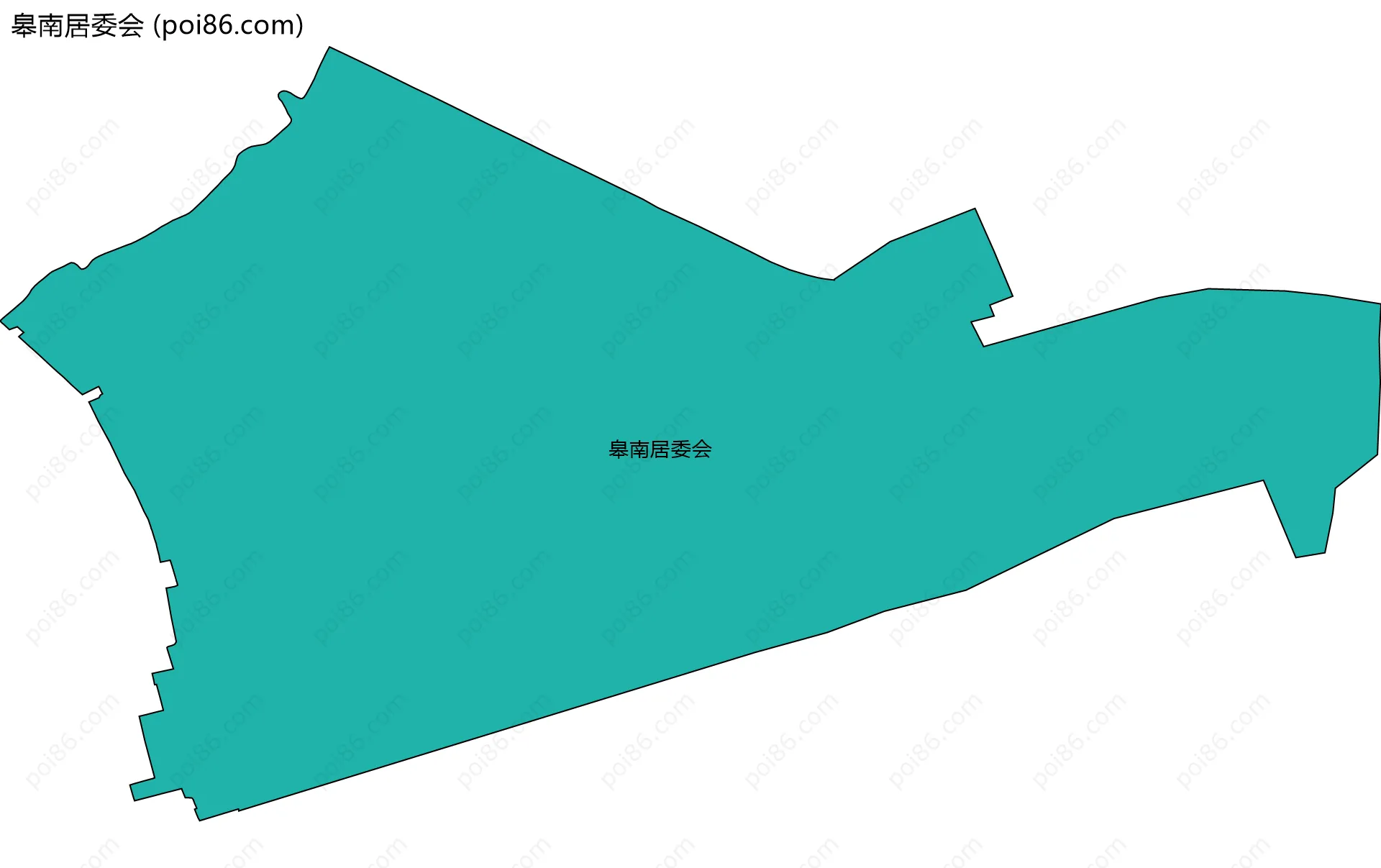皋南居委会边界地图