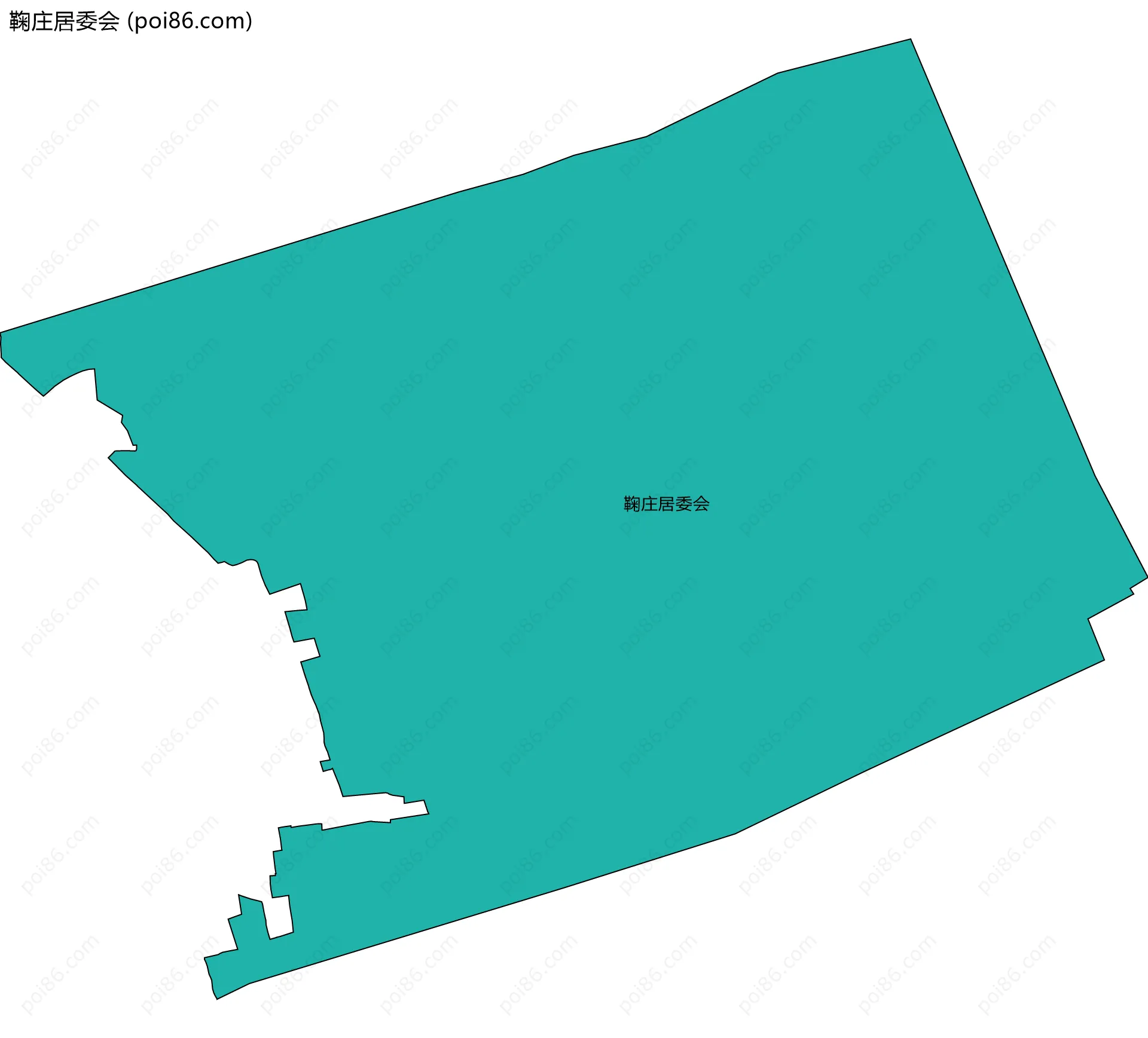 鞠庄居委会边界地图