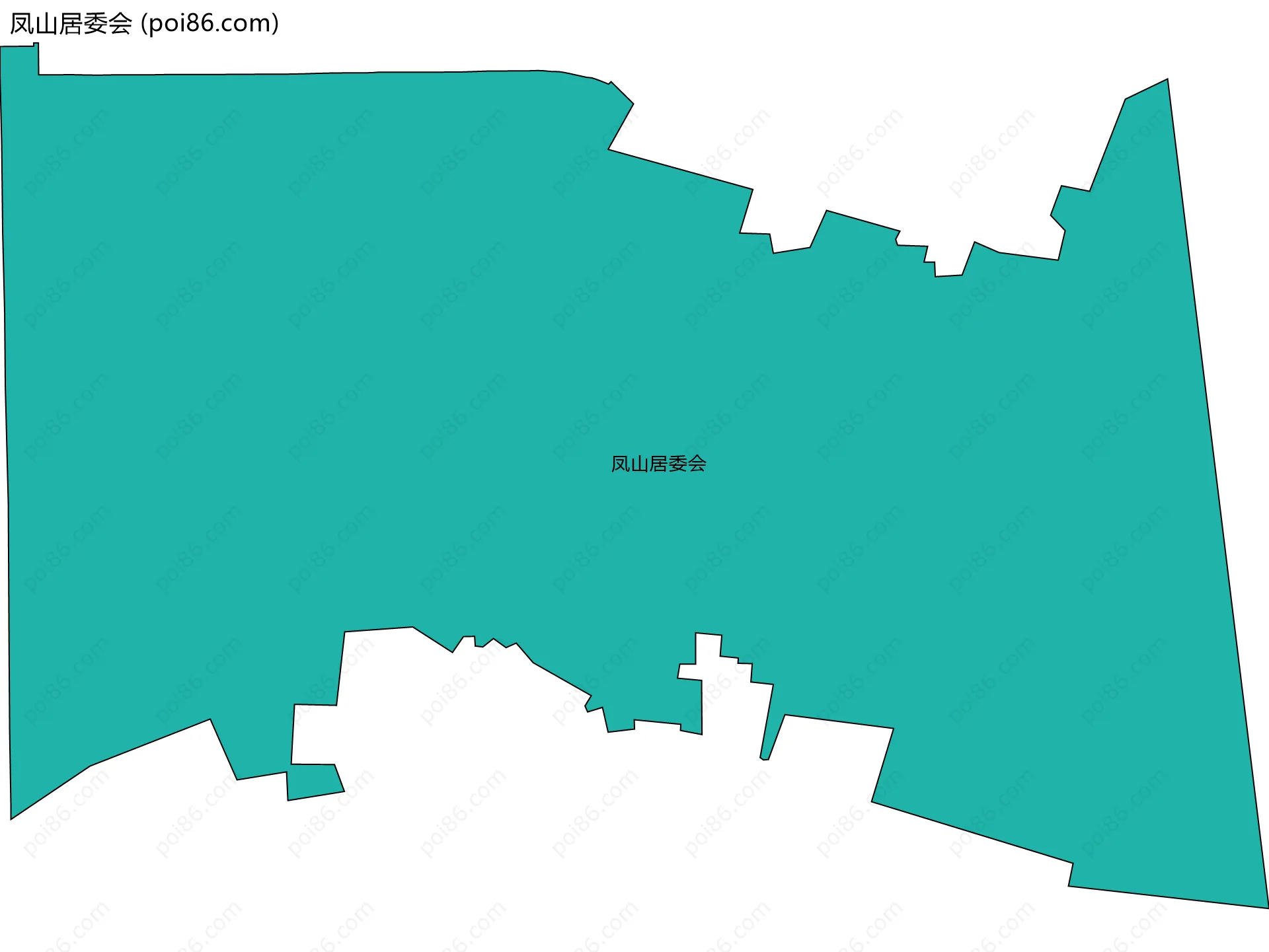 凤山居委会边界地图