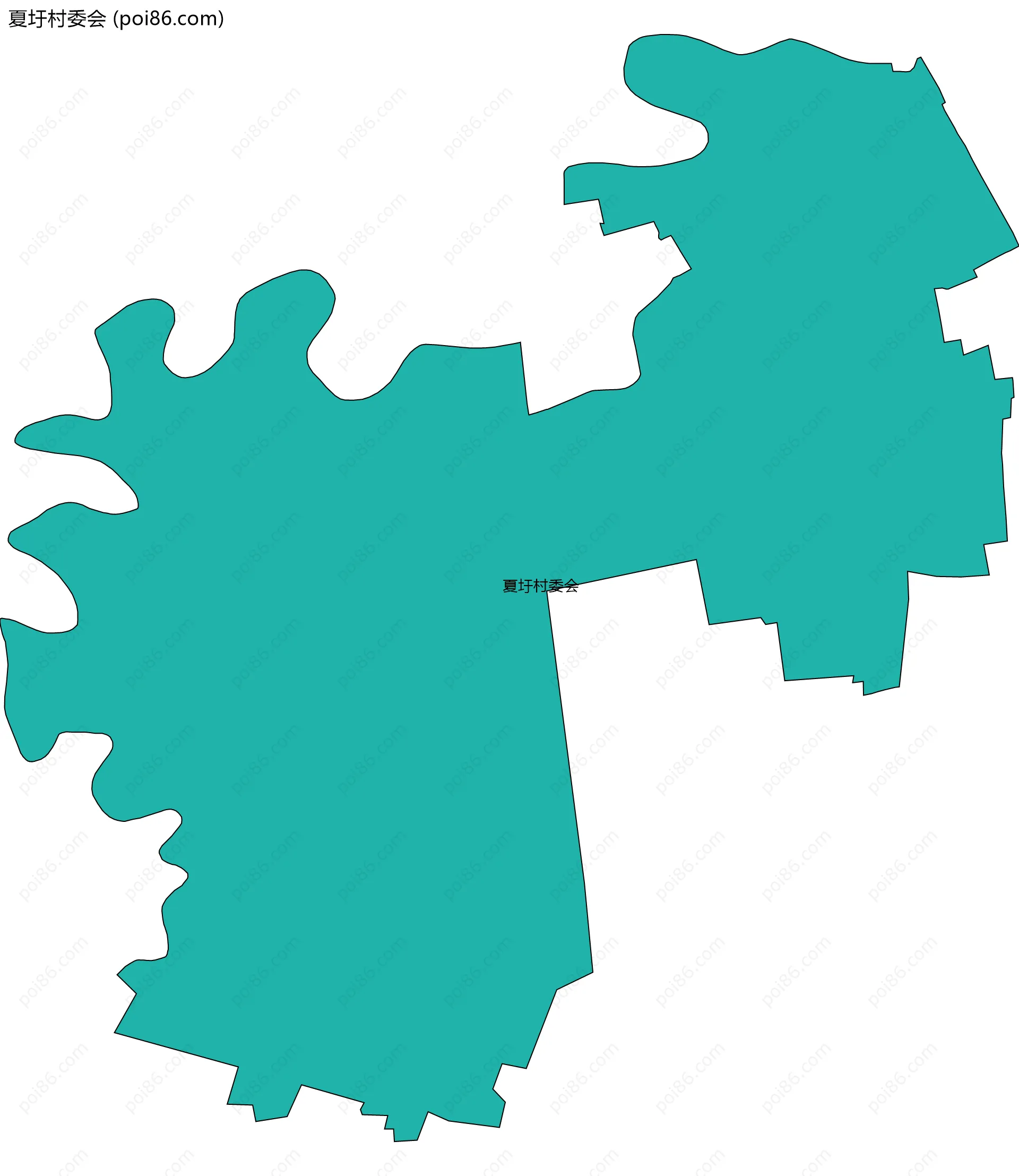 夏圩村委会边界地图