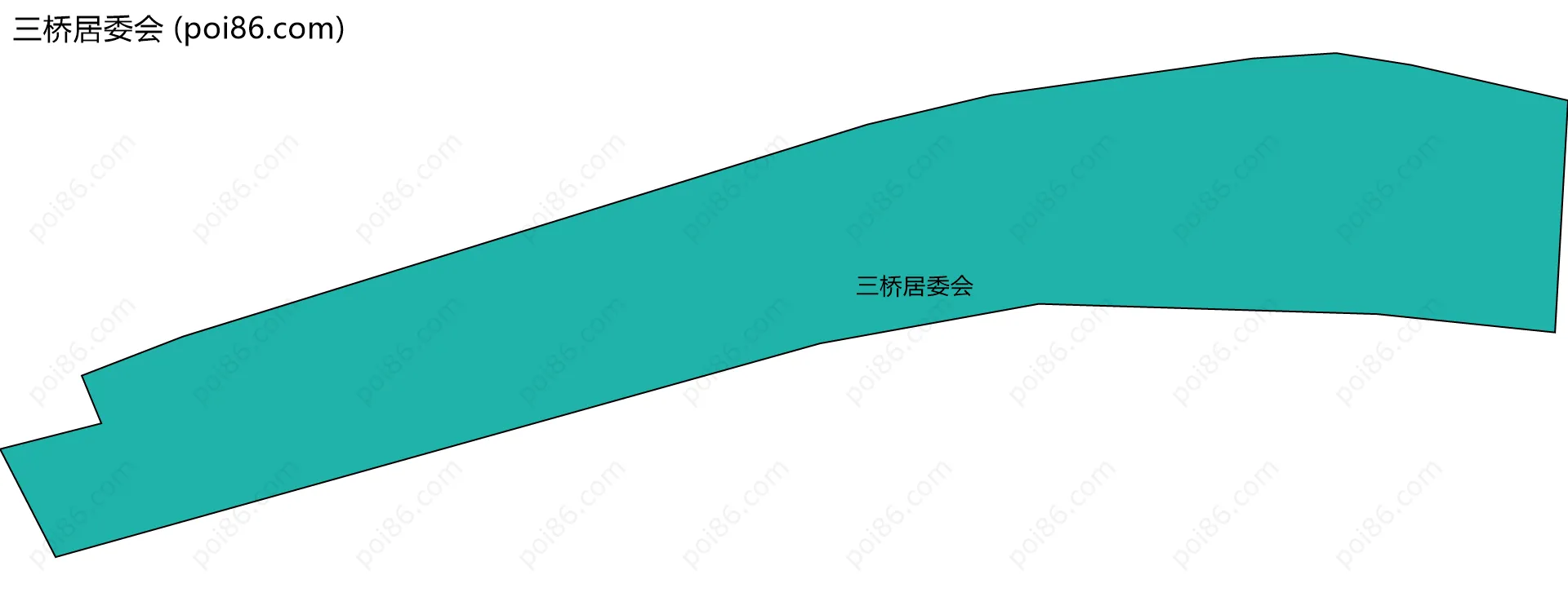 三桥居委会边界地图