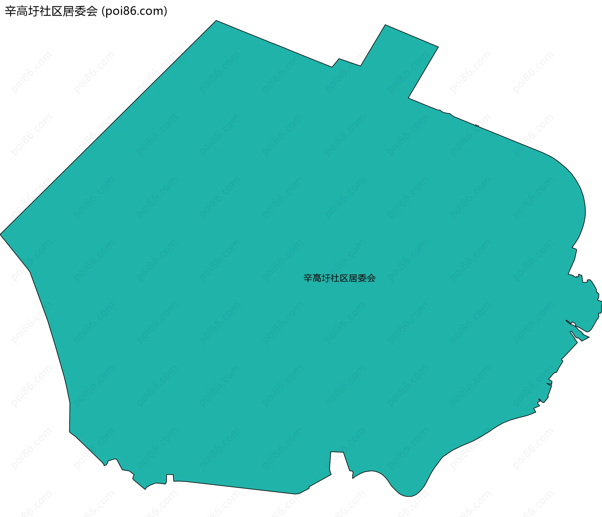 辛高圩社区居委会边界地图