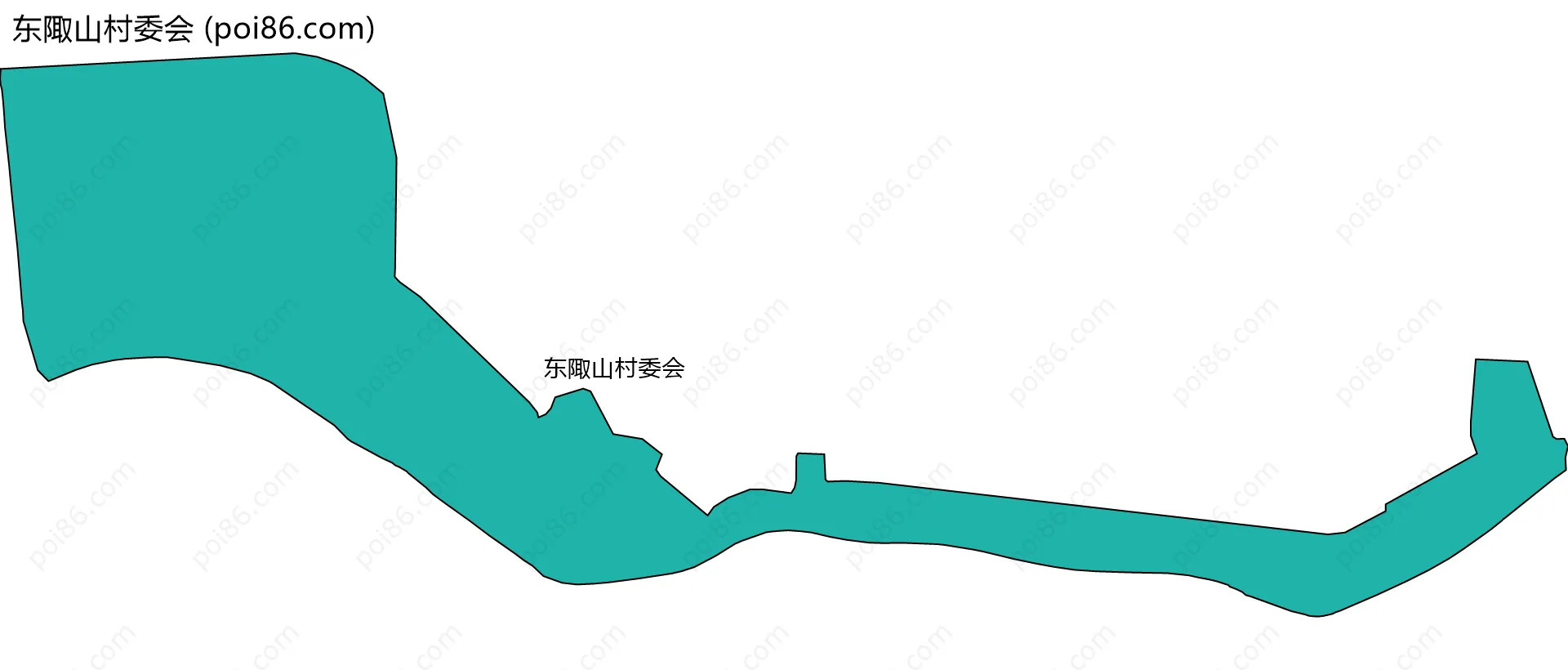 东陬山村委会边界地图