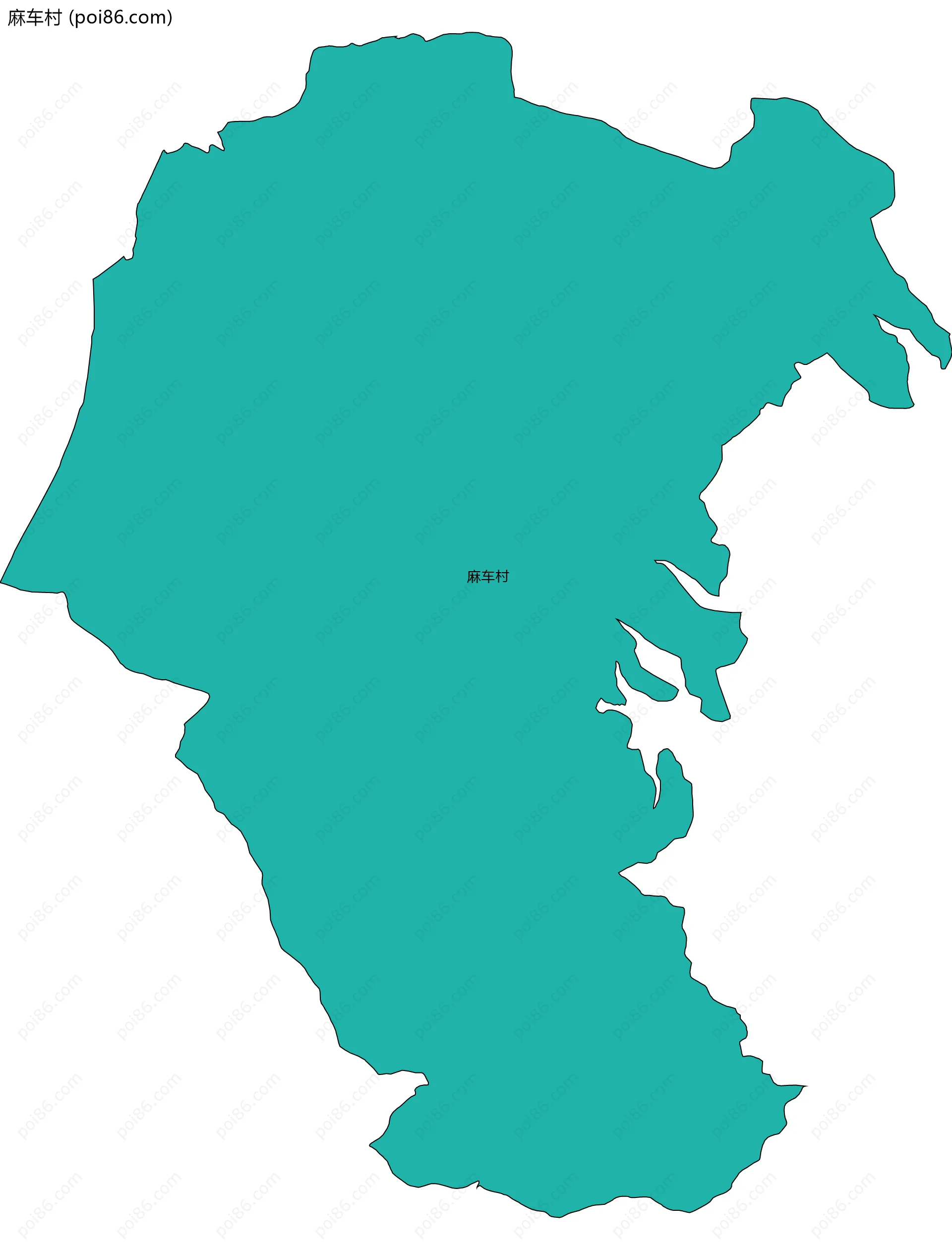 麻车村边界地图