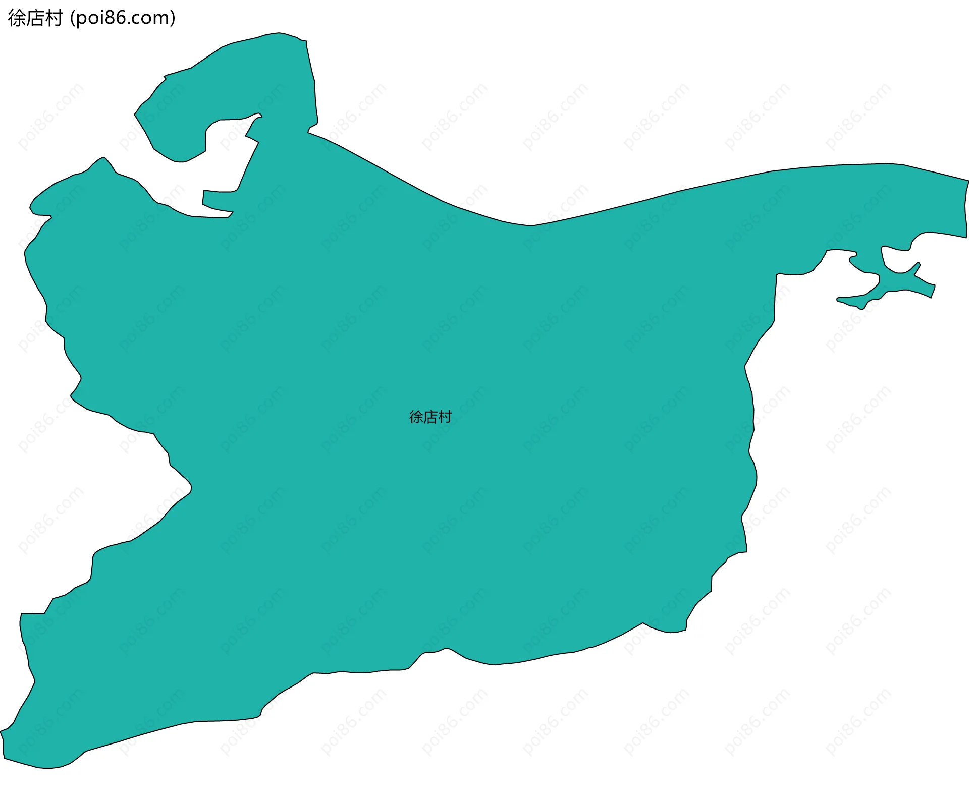 徐店村边界地图
