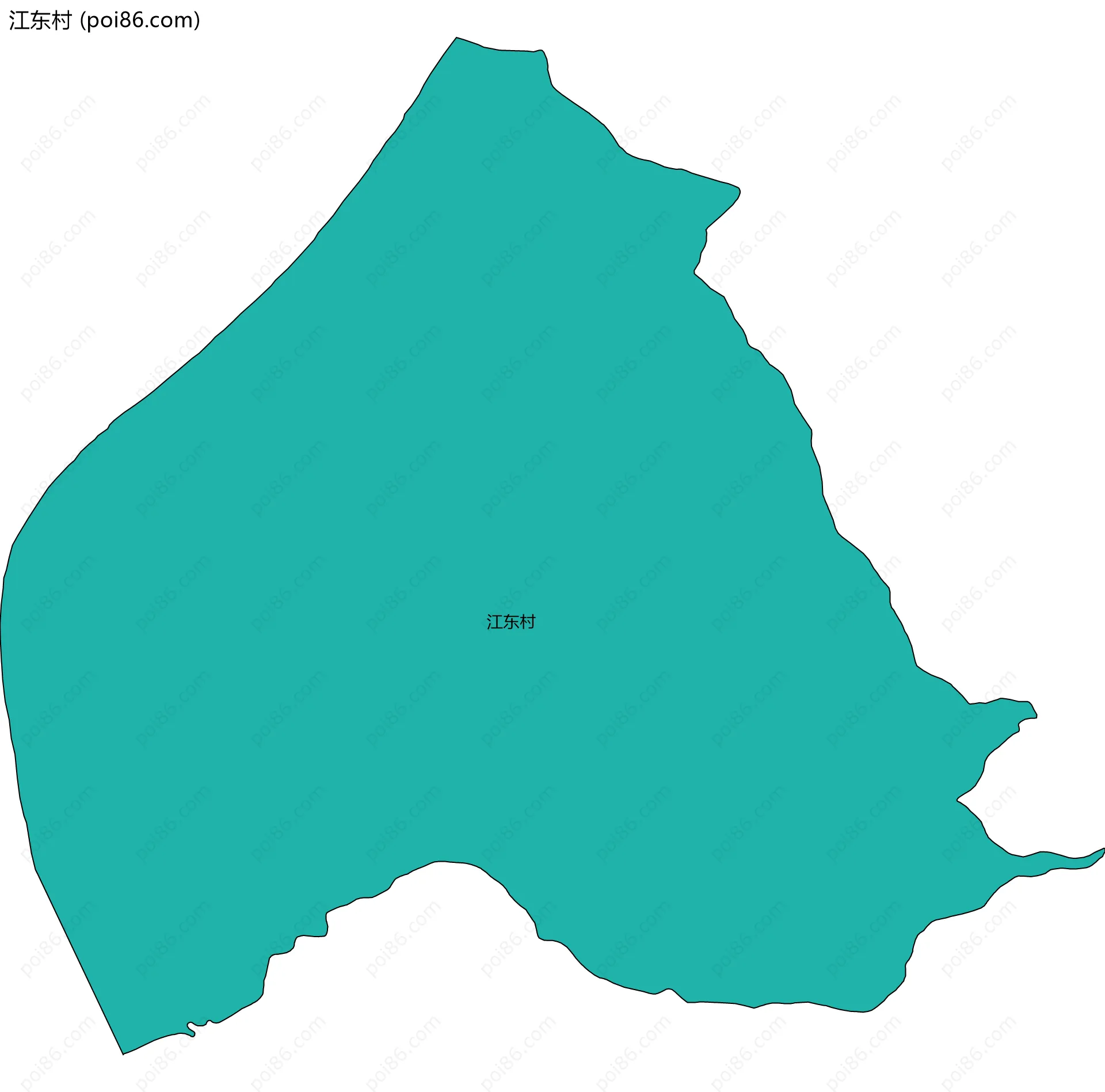 江东村边界地图