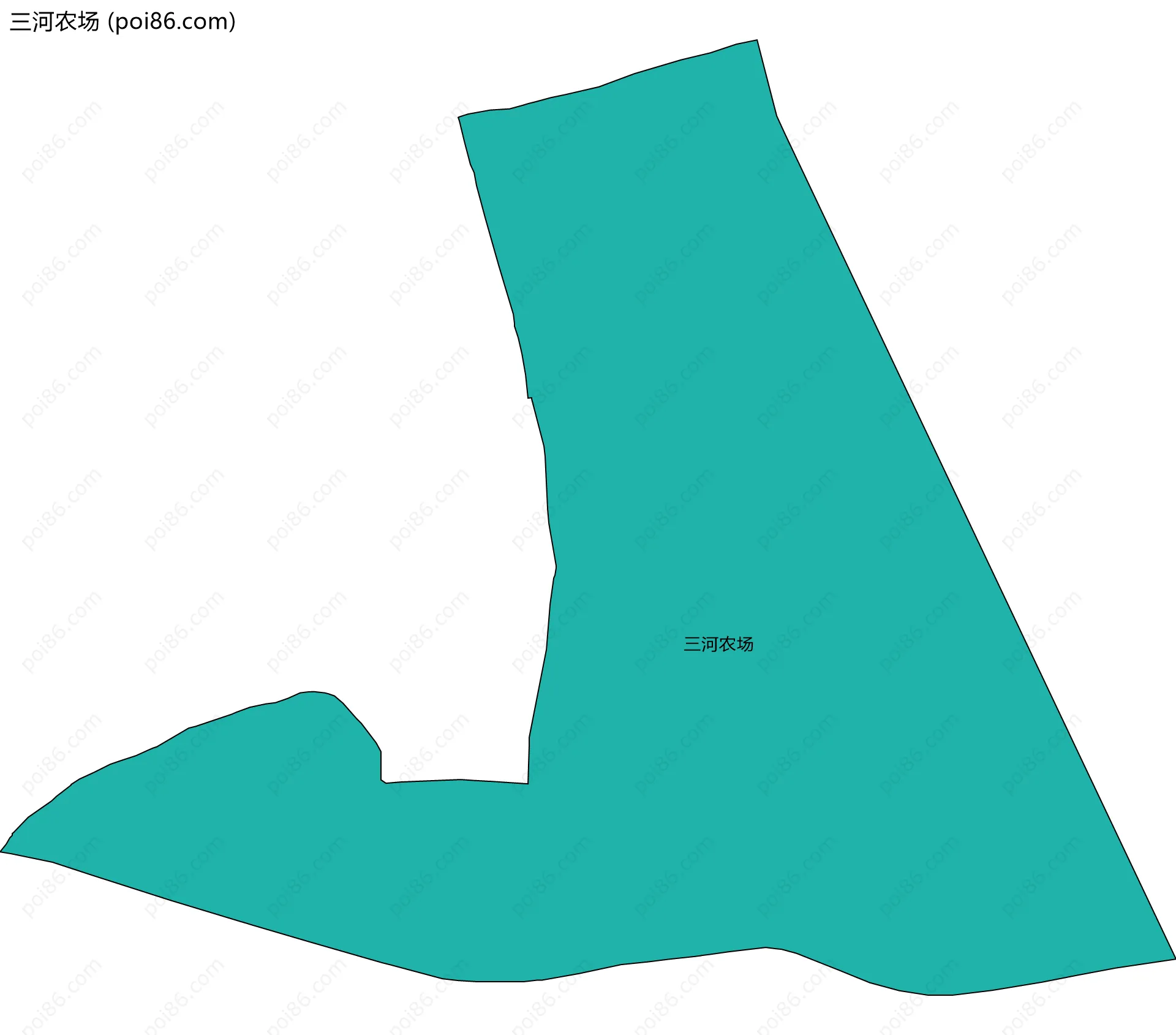 三河农场边界地图