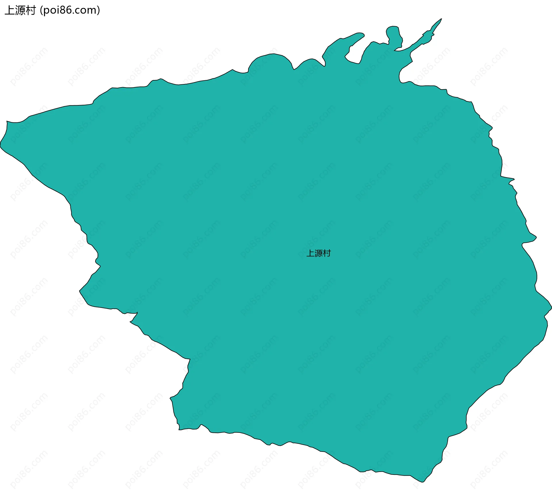 上源村边界地图