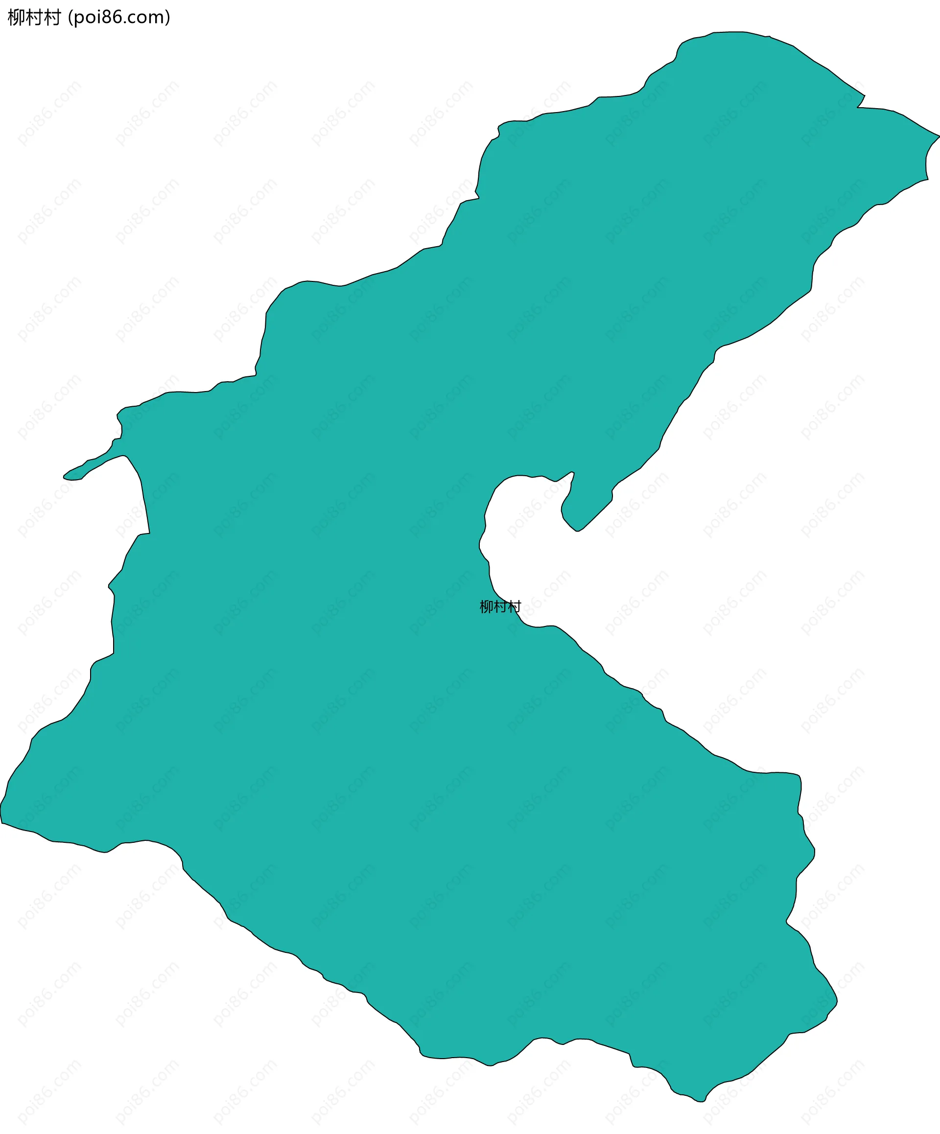 柳村村边界地图