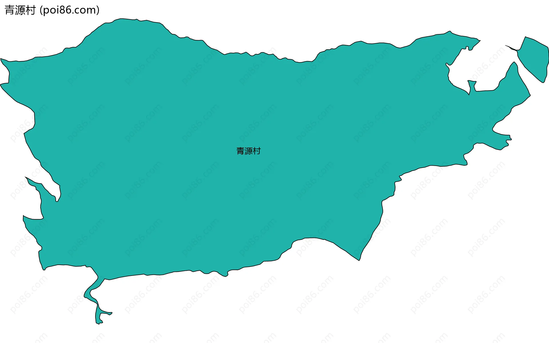 青源村边界地图