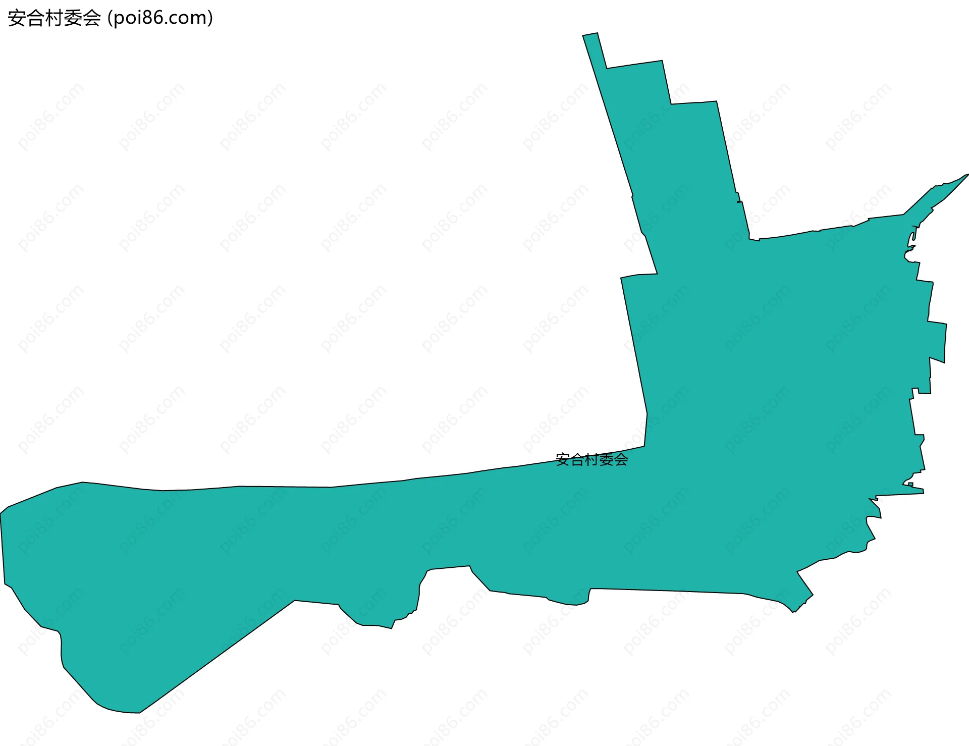 安合村委会边界地图