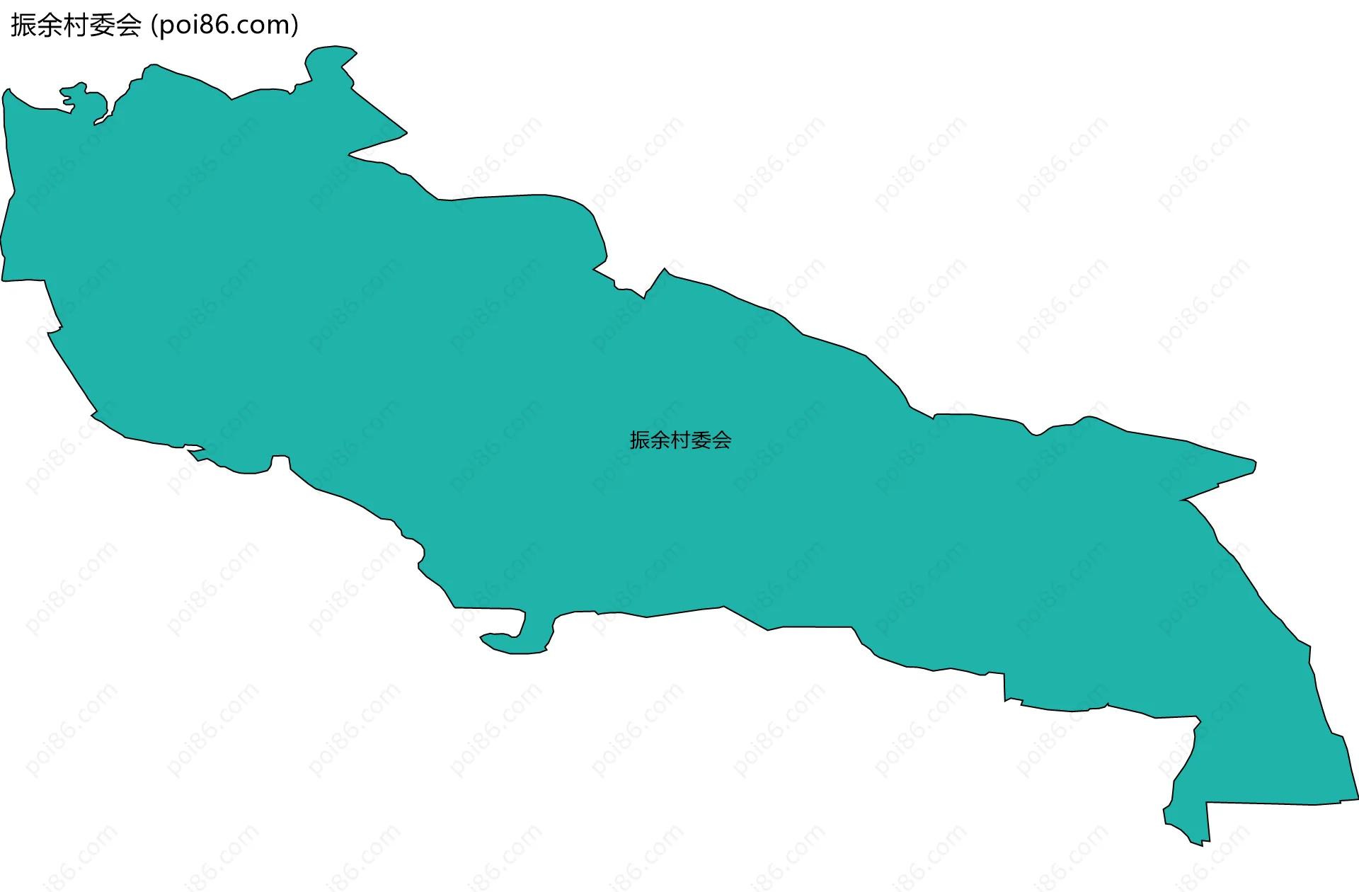 振余村委会边界地图