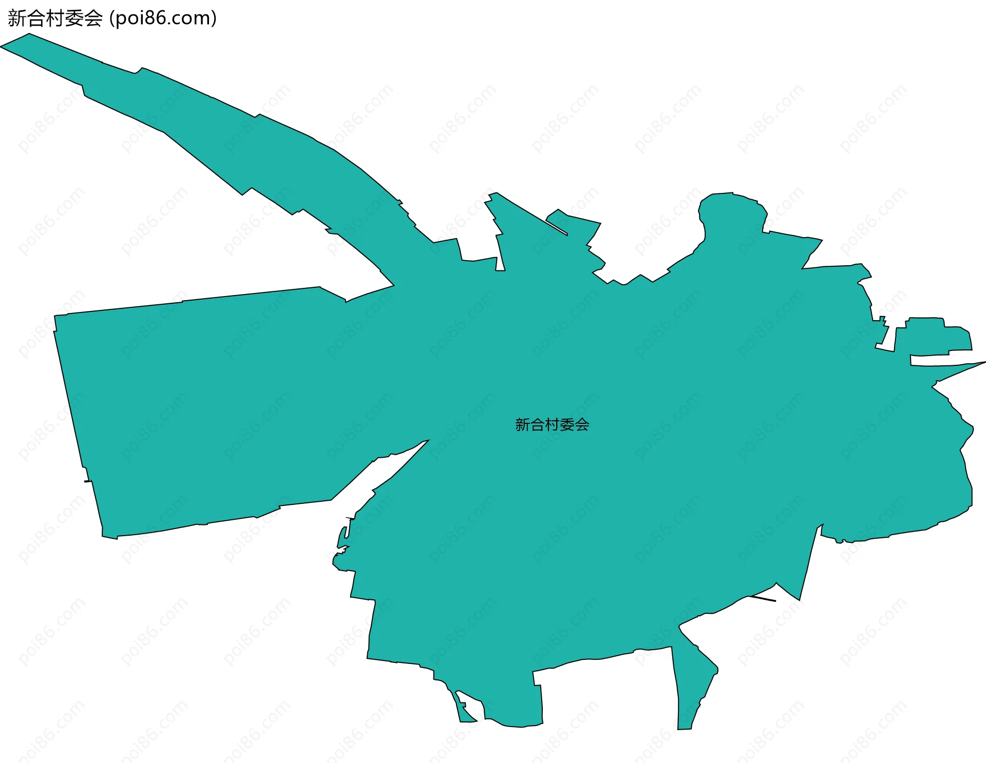 新合村委会边界地图
