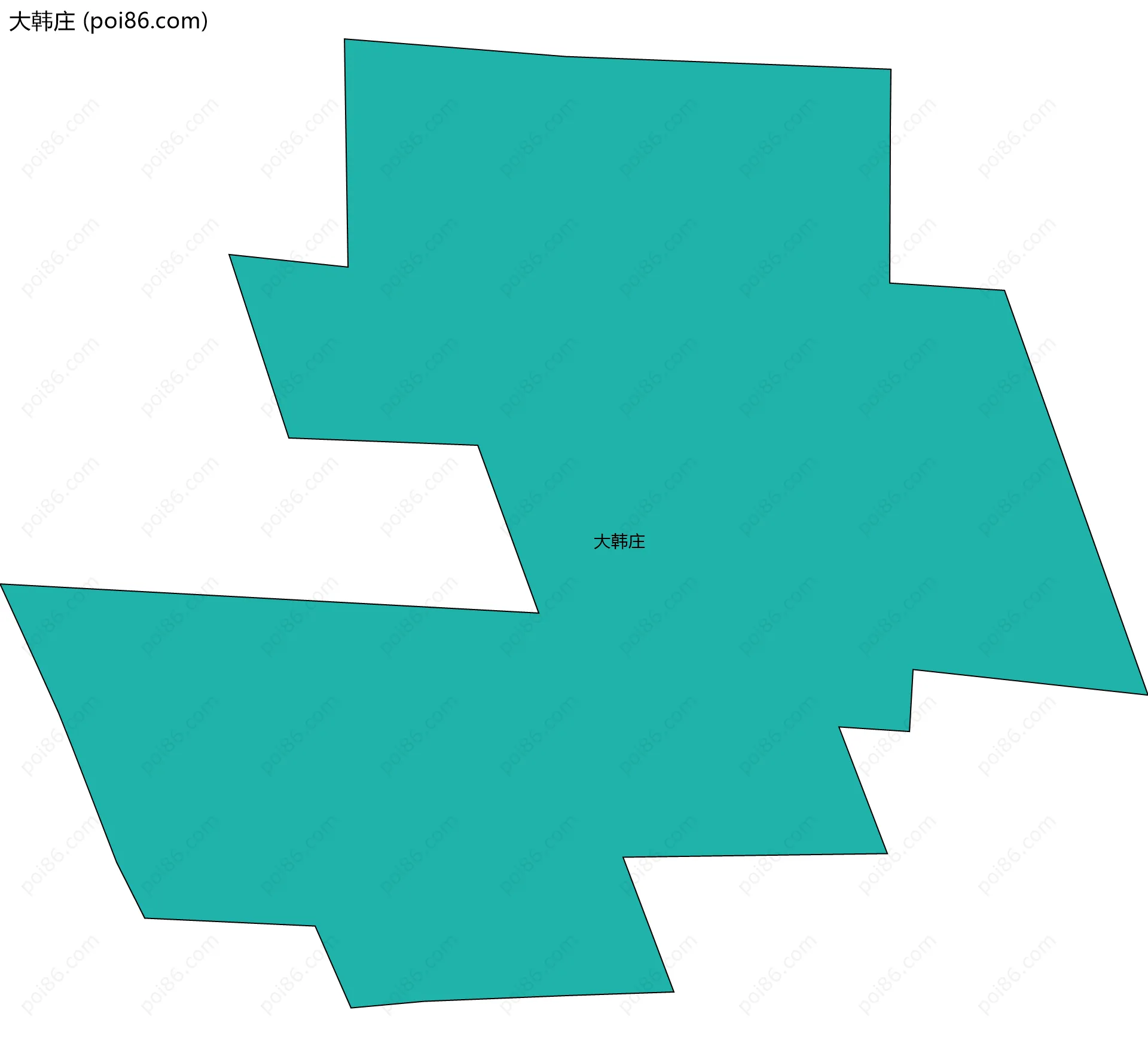 大韩庄边界地图