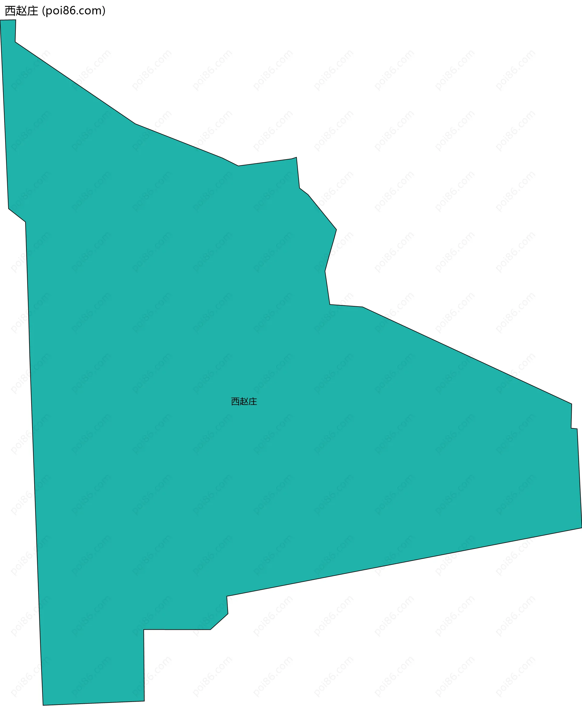 西赵庄边界地图