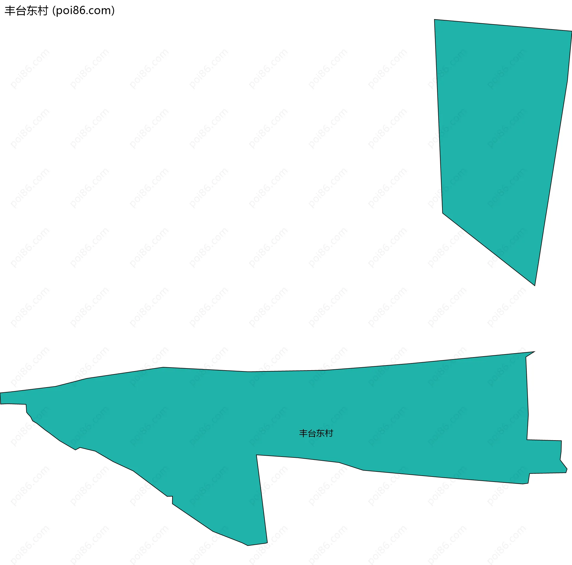 丰台东村边界地图