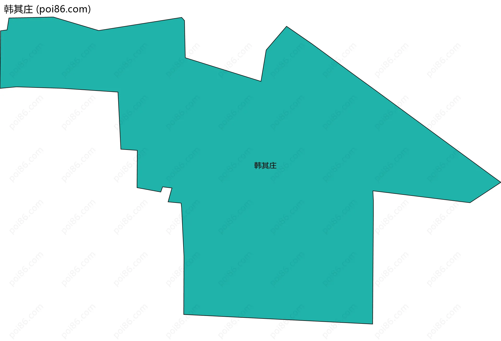 韩其庄边界地图