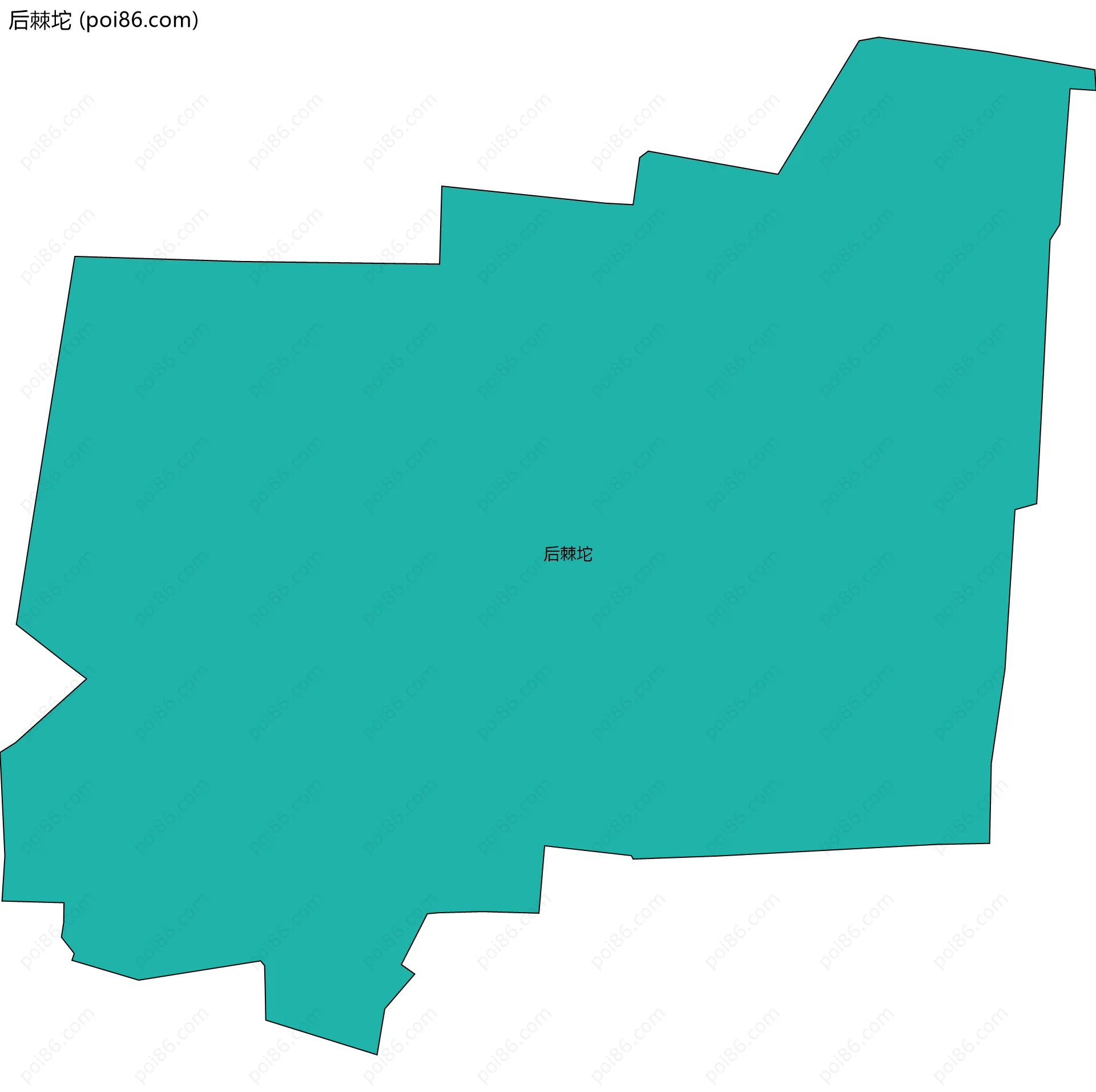 后棘坨边界地图