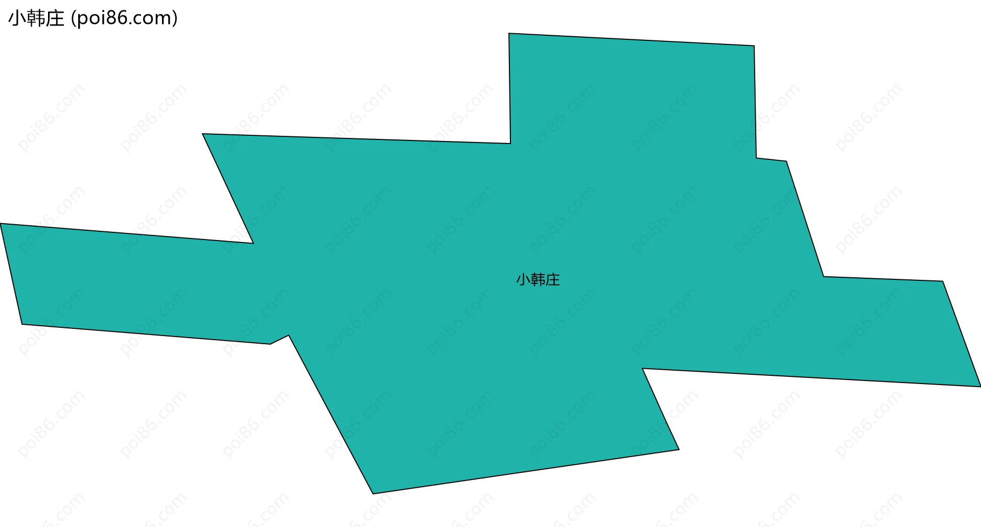 小韩庄边界地图