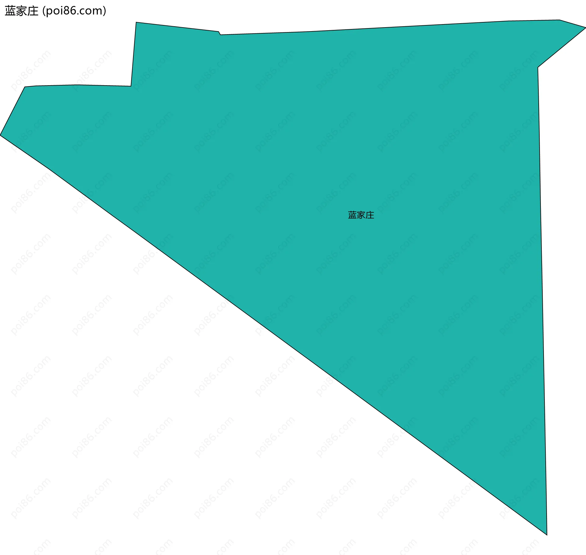 蓝家庄边界地图