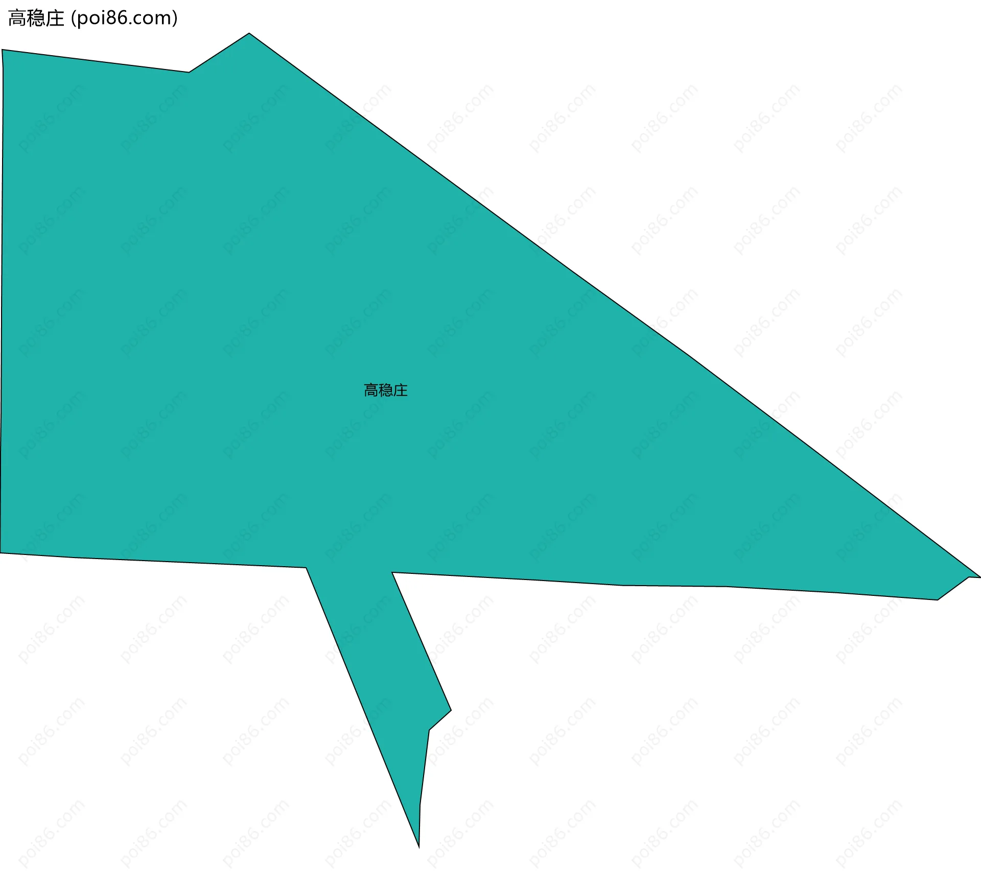 高稳庄边界地图