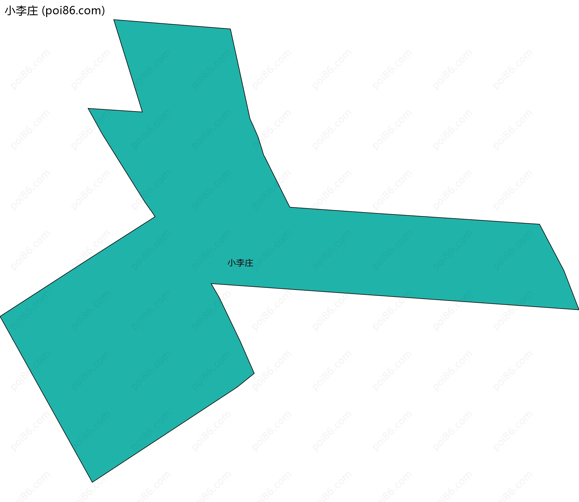 小李庄边界地图