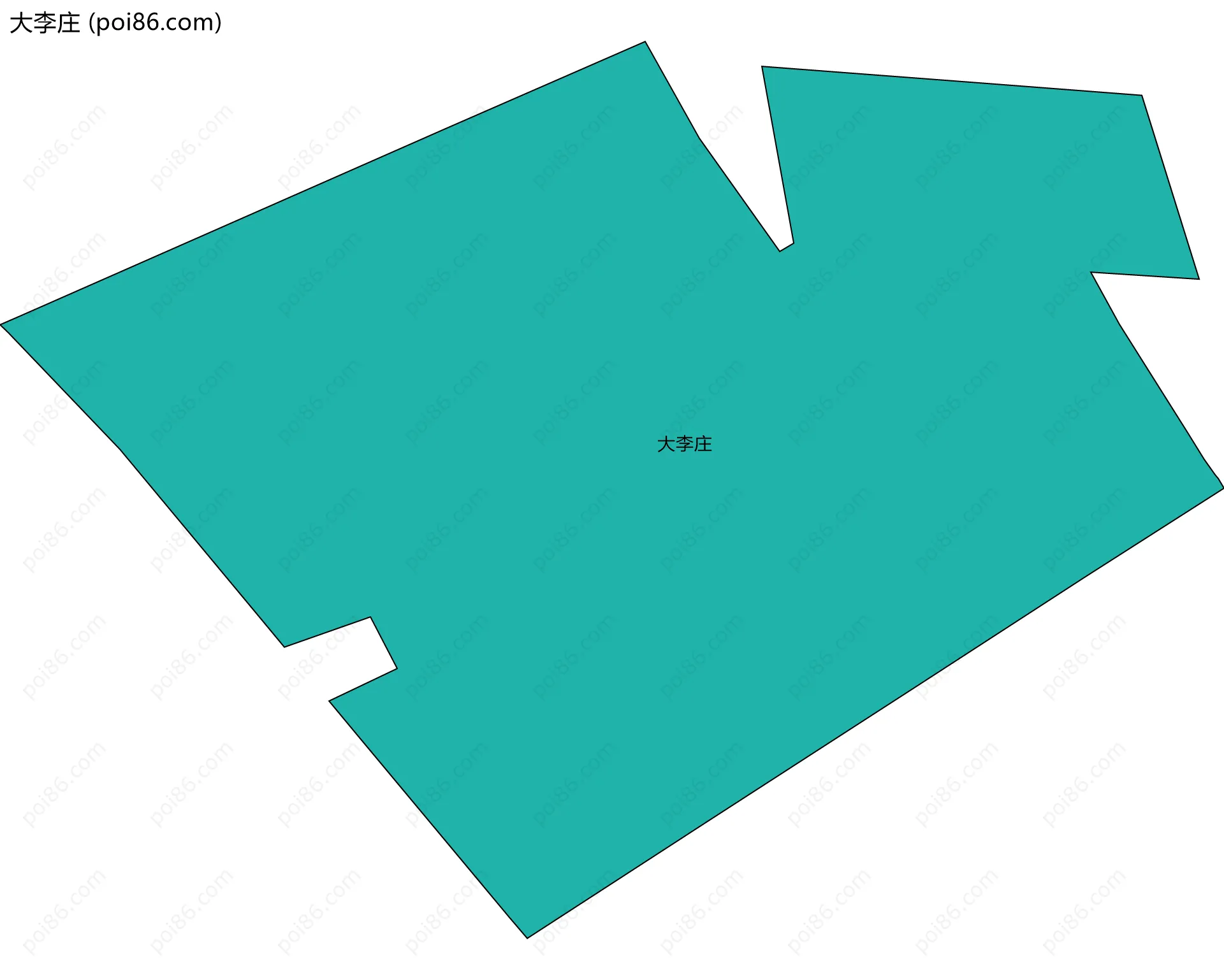 大李庄边界地图