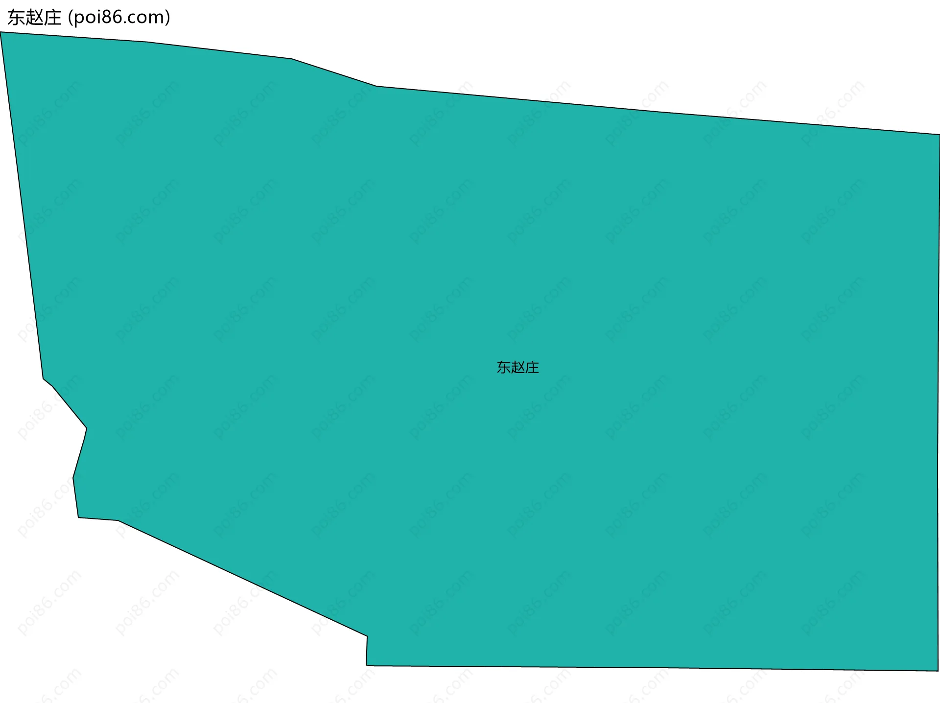 东赵庄边界地图