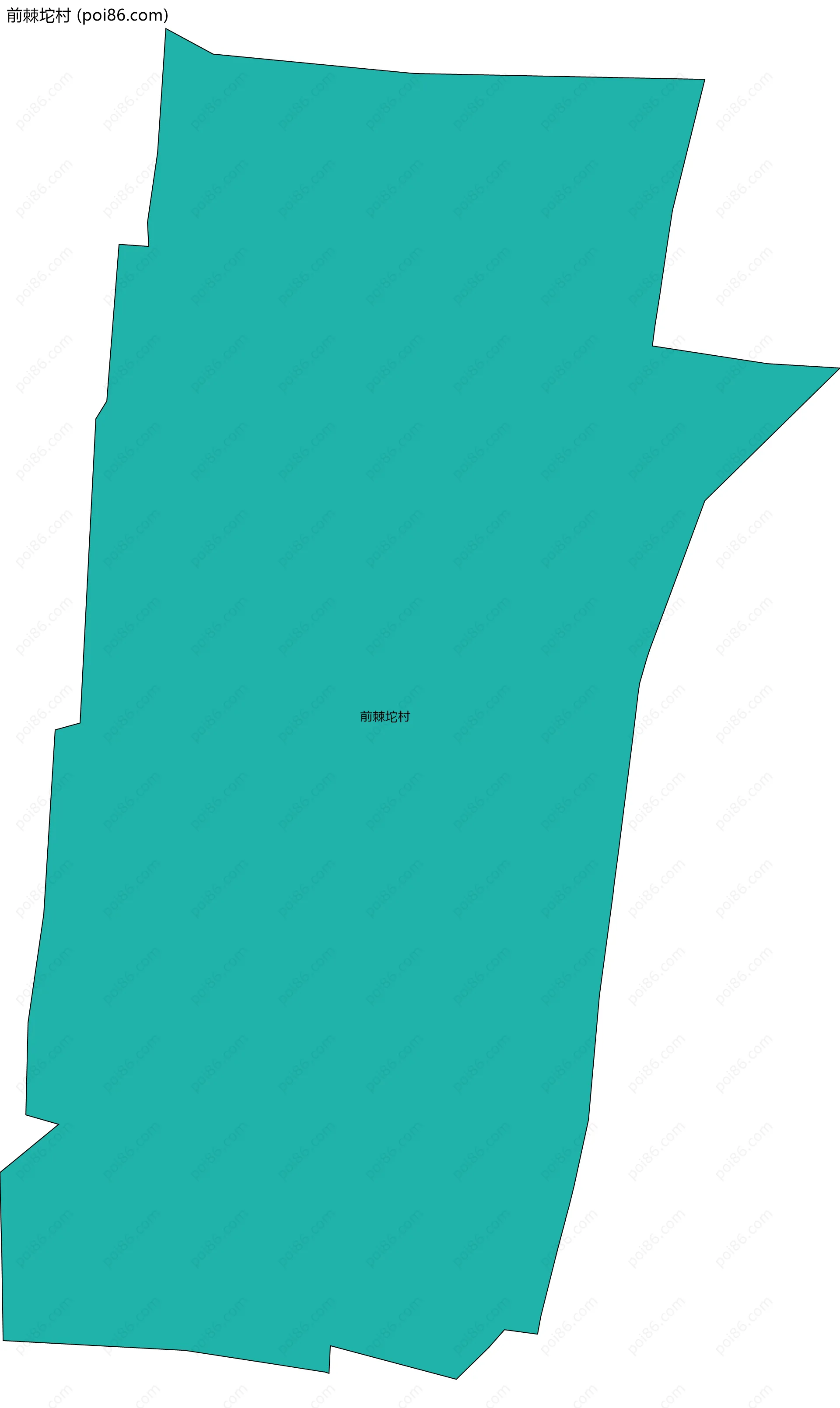 前棘坨村边界地图