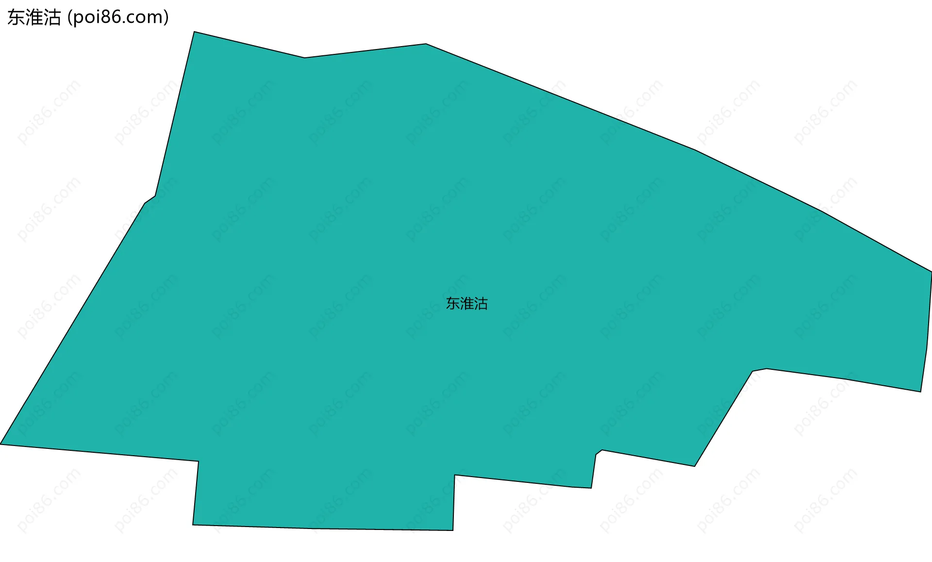 东淮沽边界地图