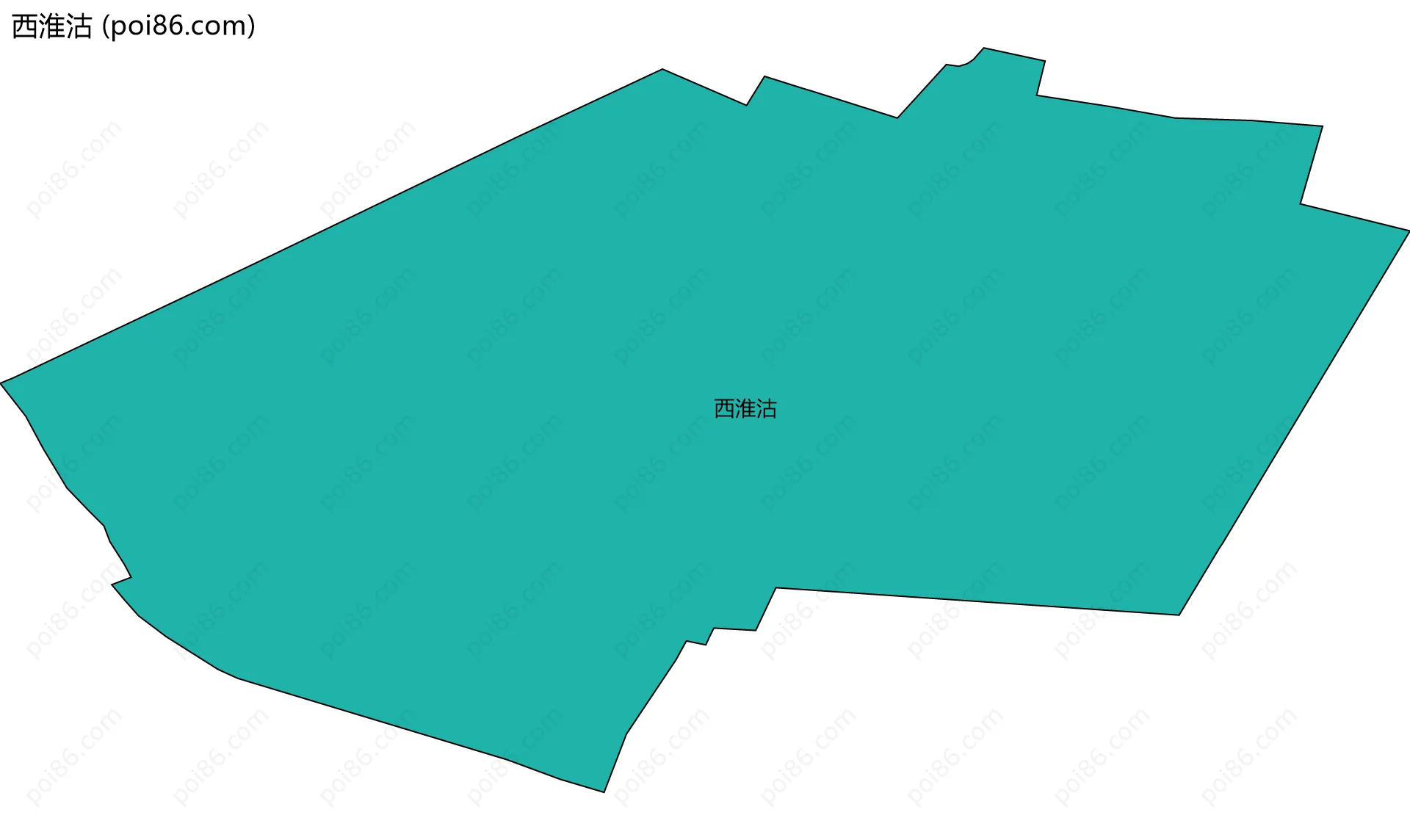 西淮沽边界地图