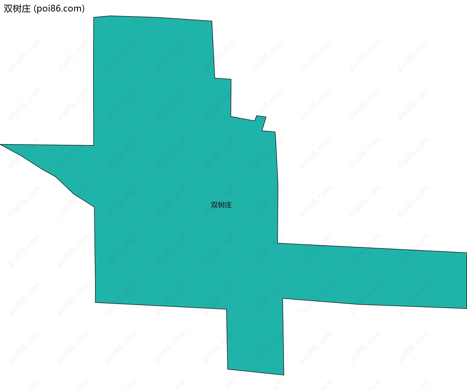 双树庄边界地图