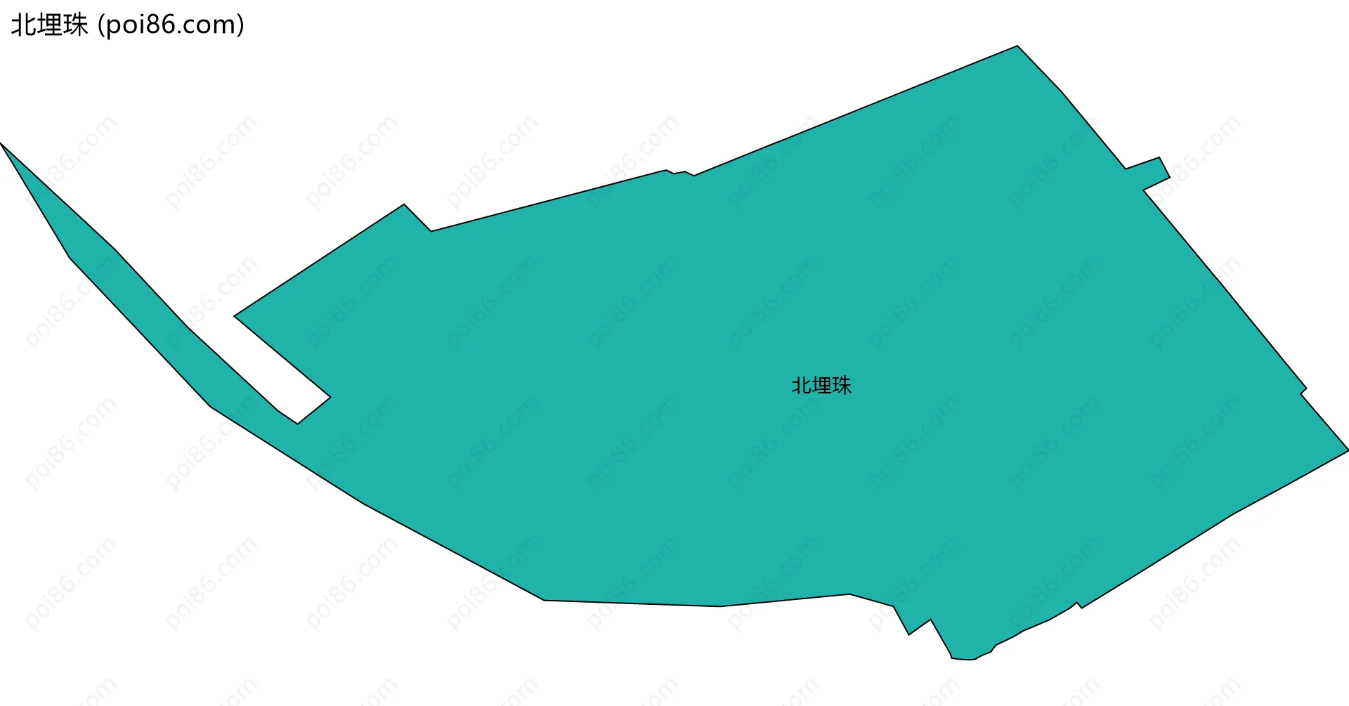 北埋珠边界地图