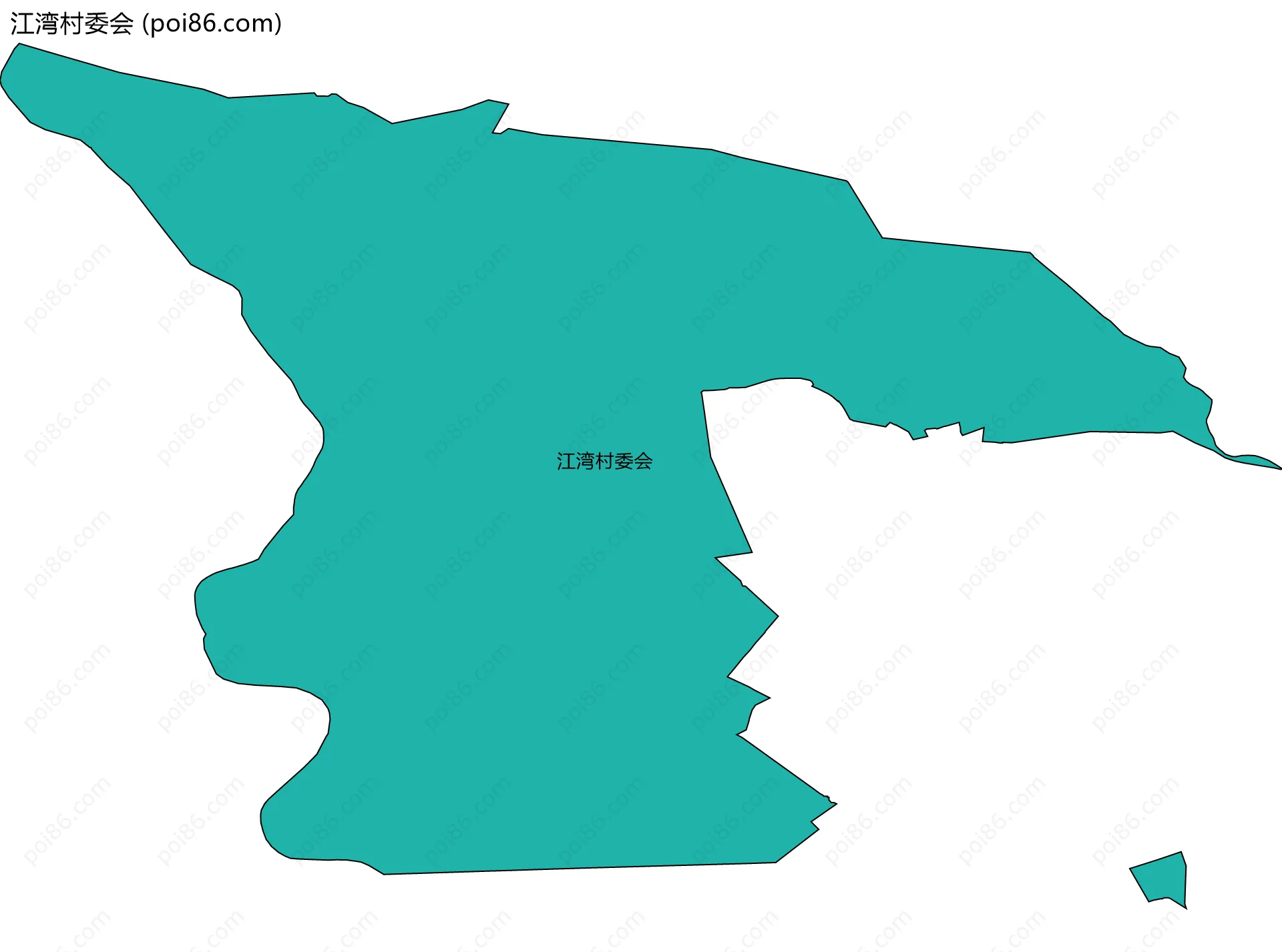 江湾村委会边界地图