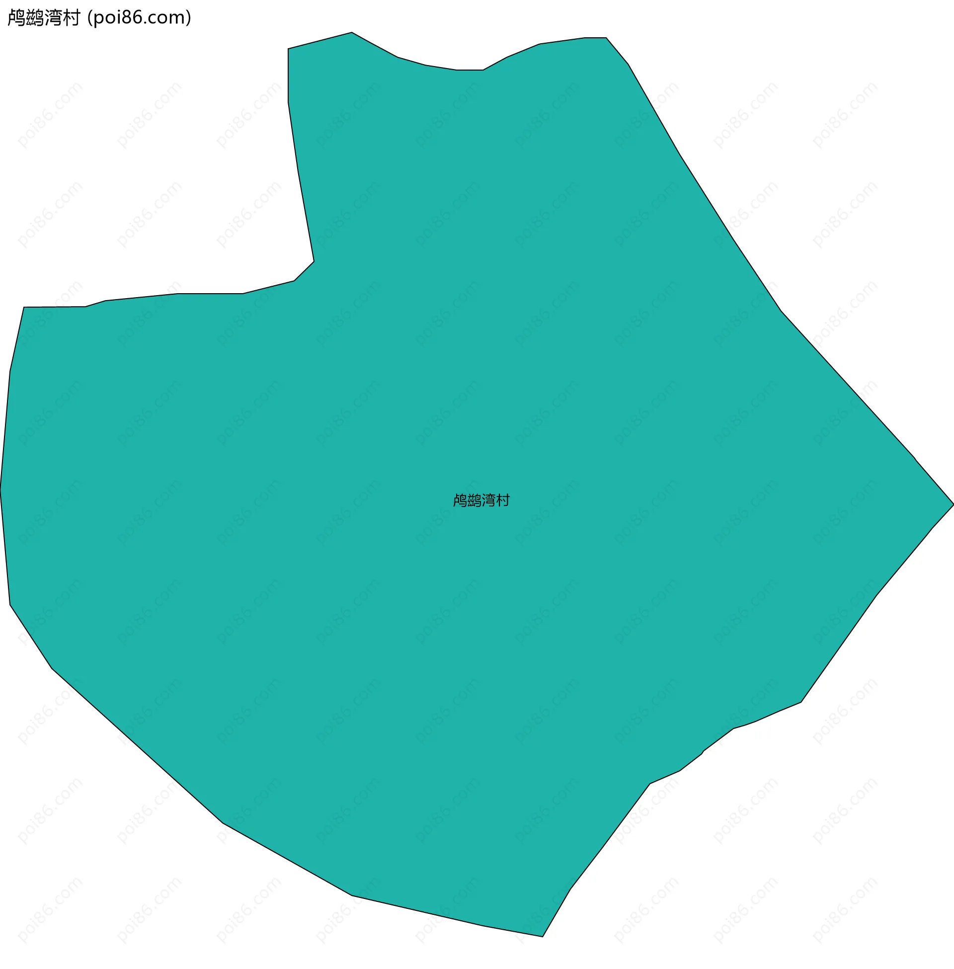 鸬鹚湾村边界地图