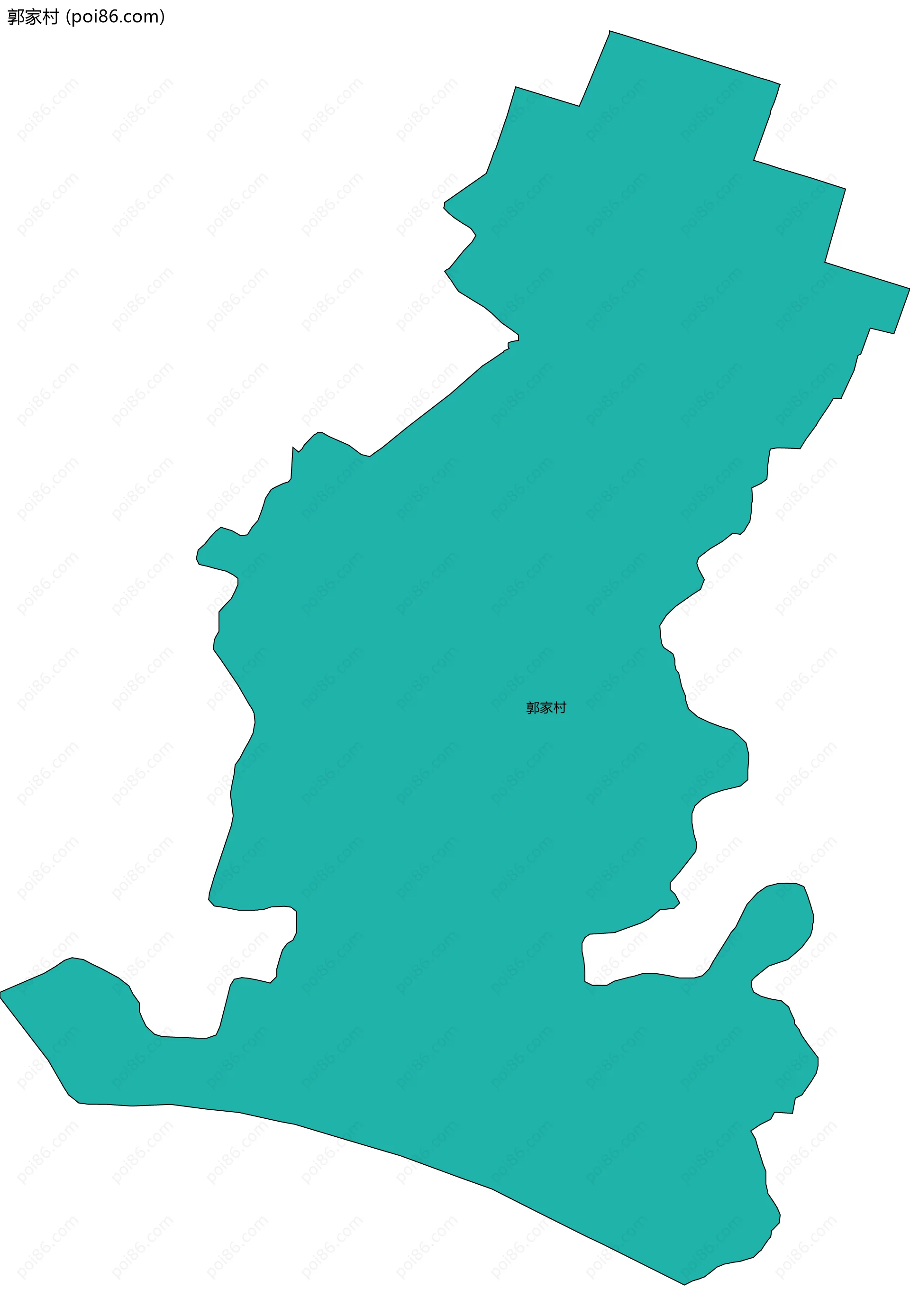 郭家村边界地图