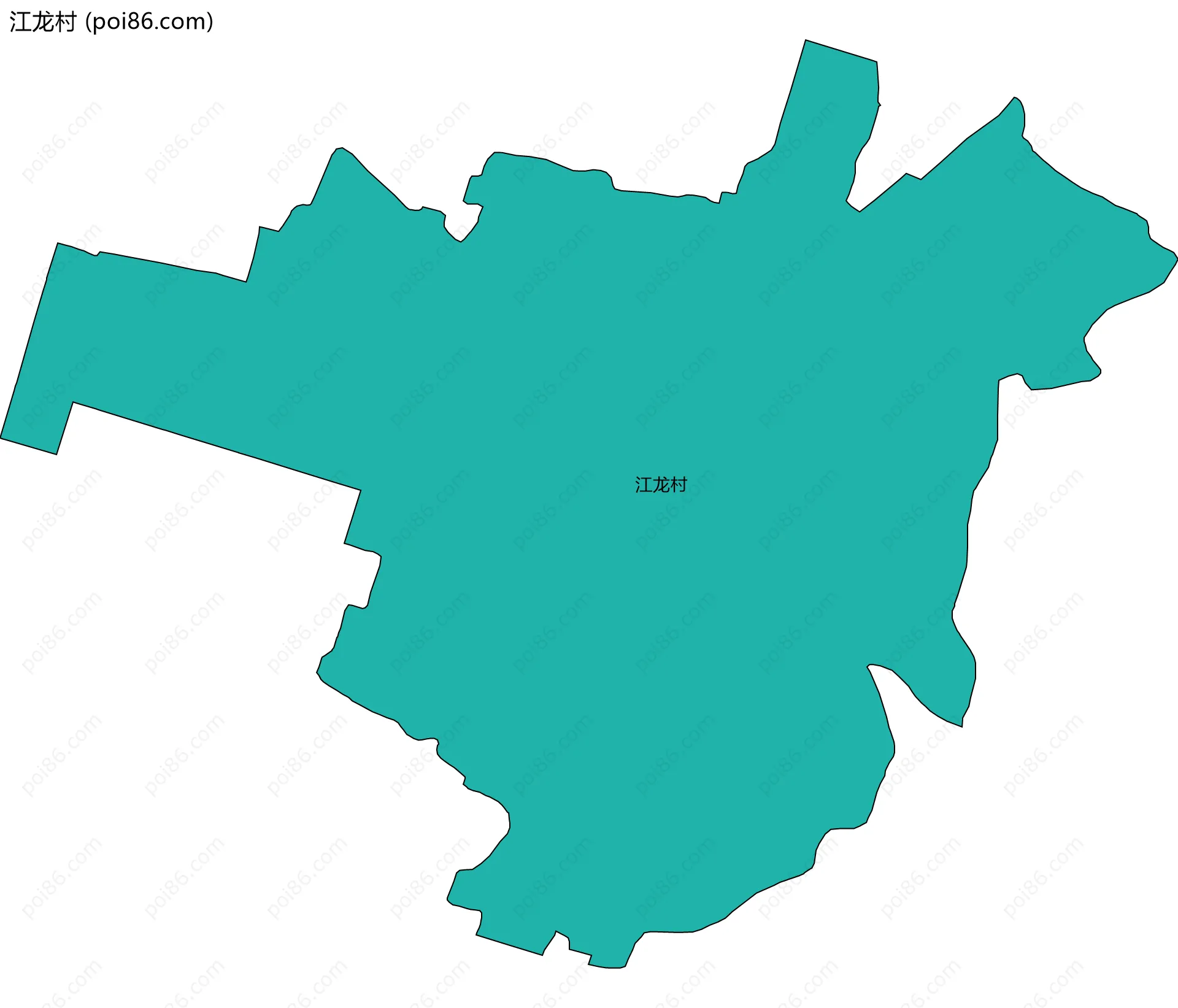江龙村边界地图