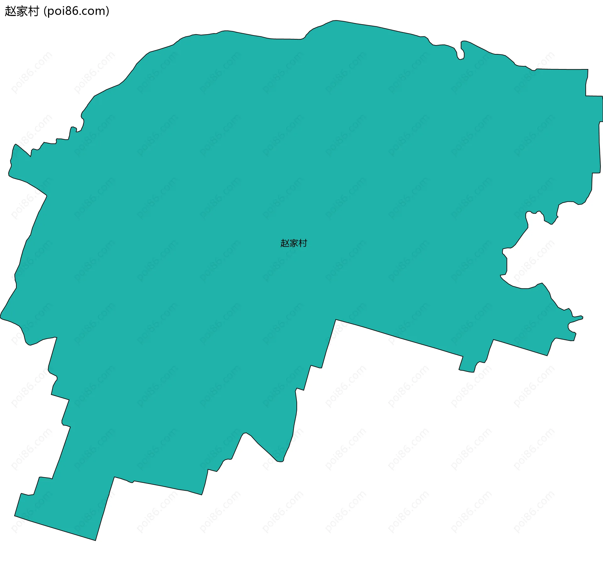 赵家村边界地图