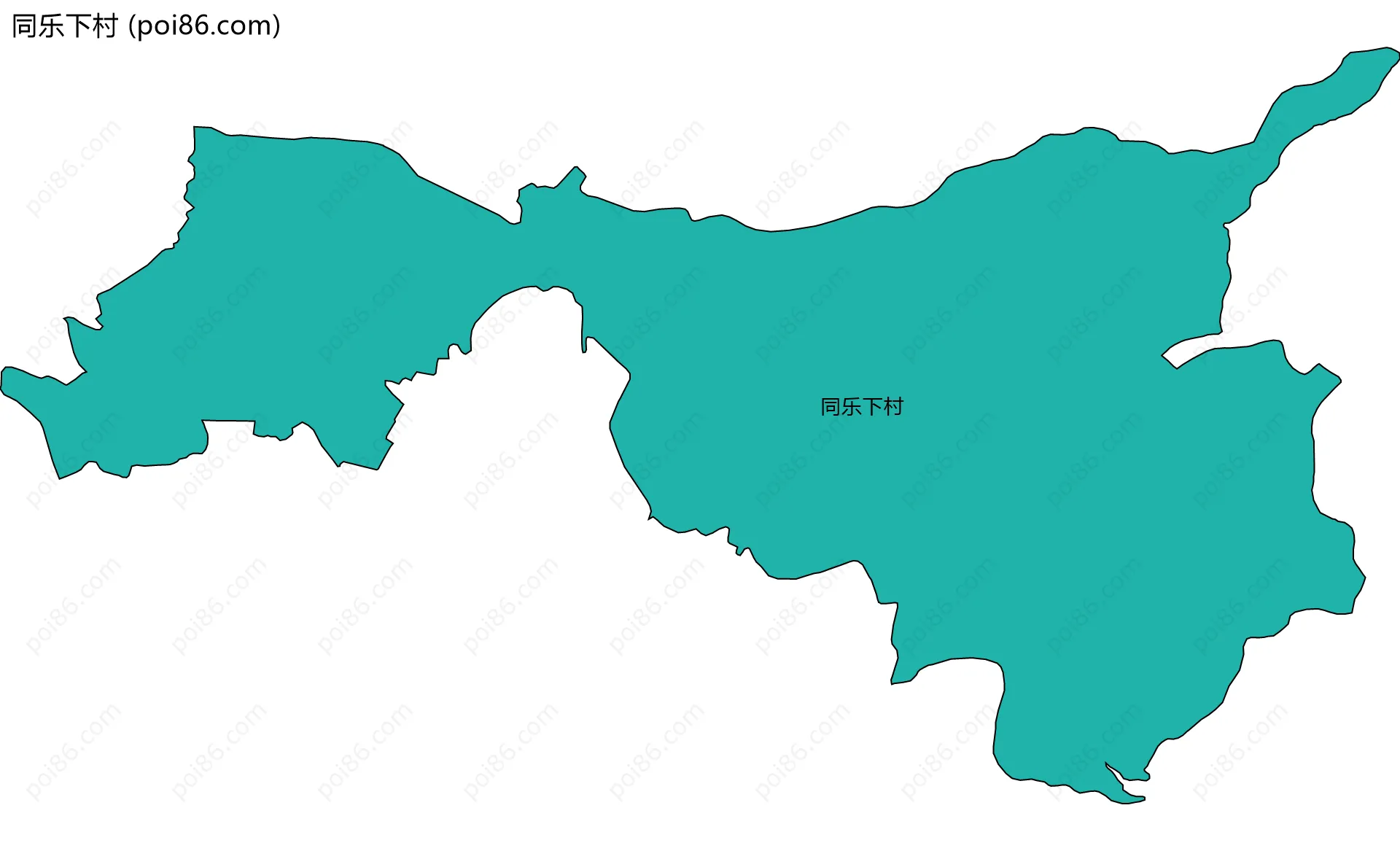 同乐下村边界地图