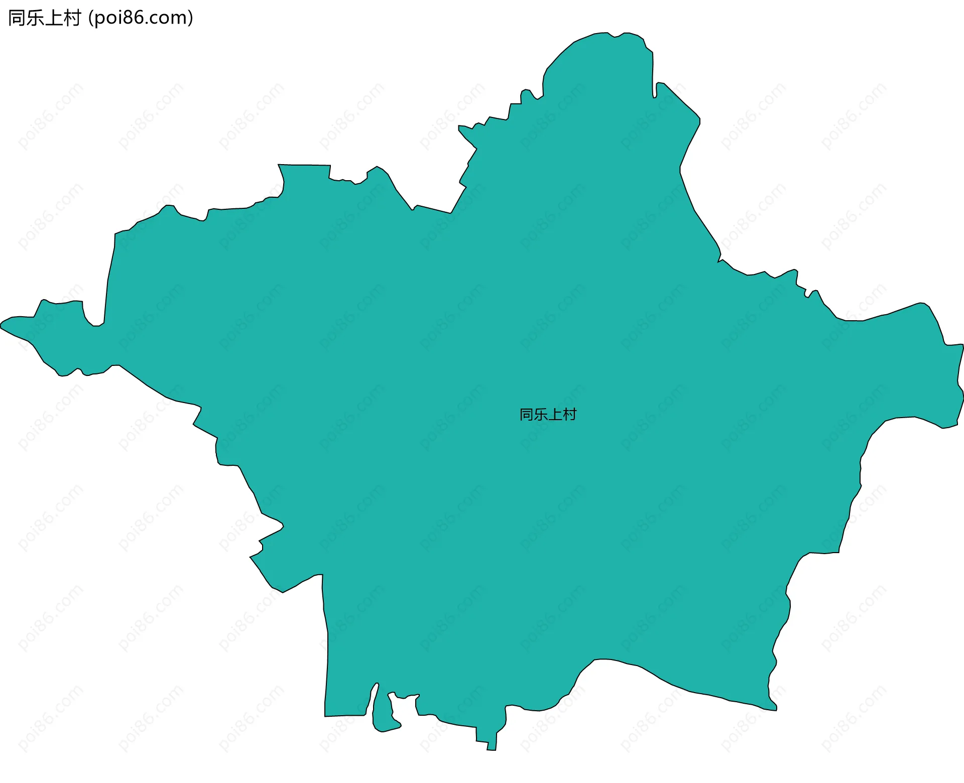 同乐上村边界地图