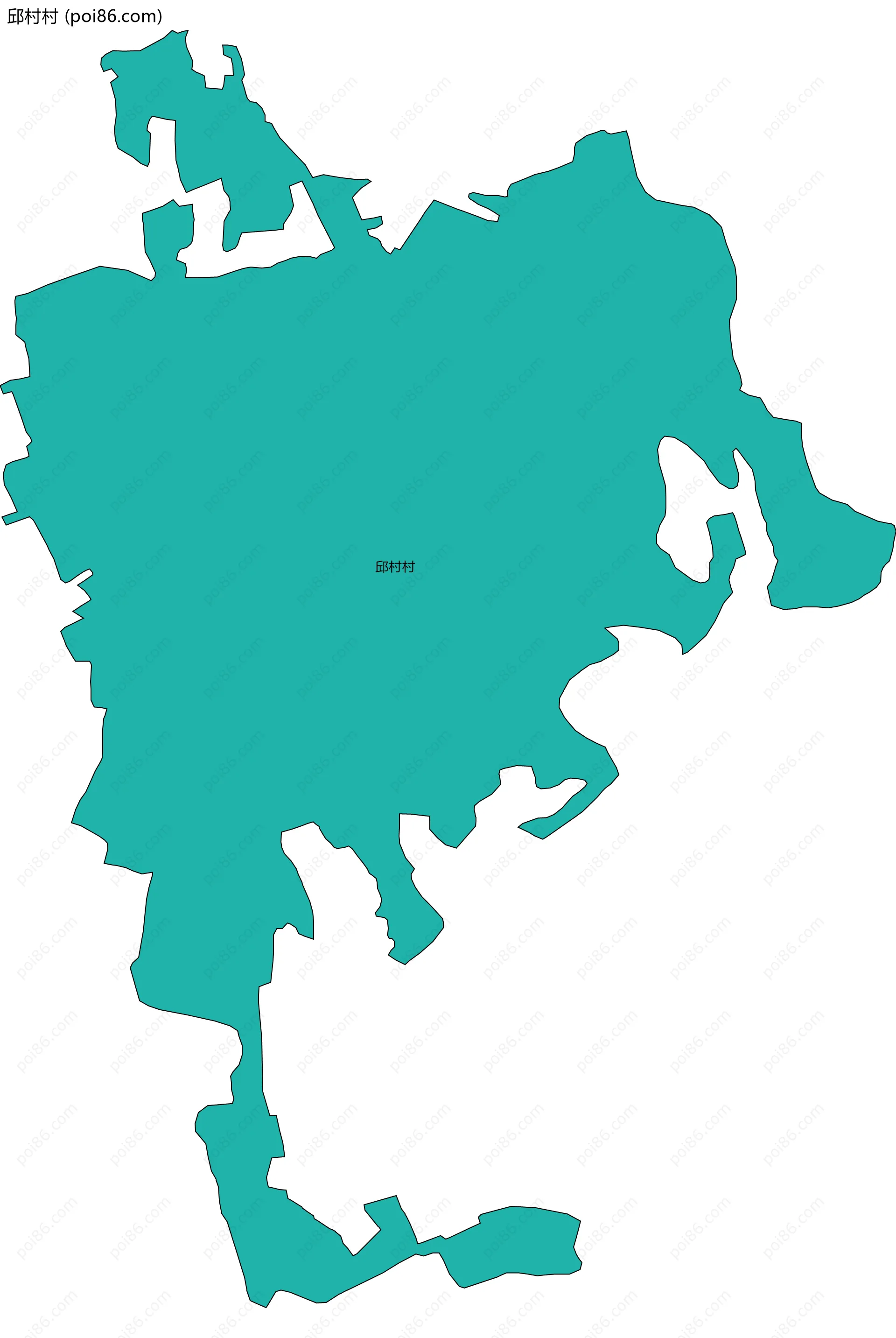 邱村村边界地图