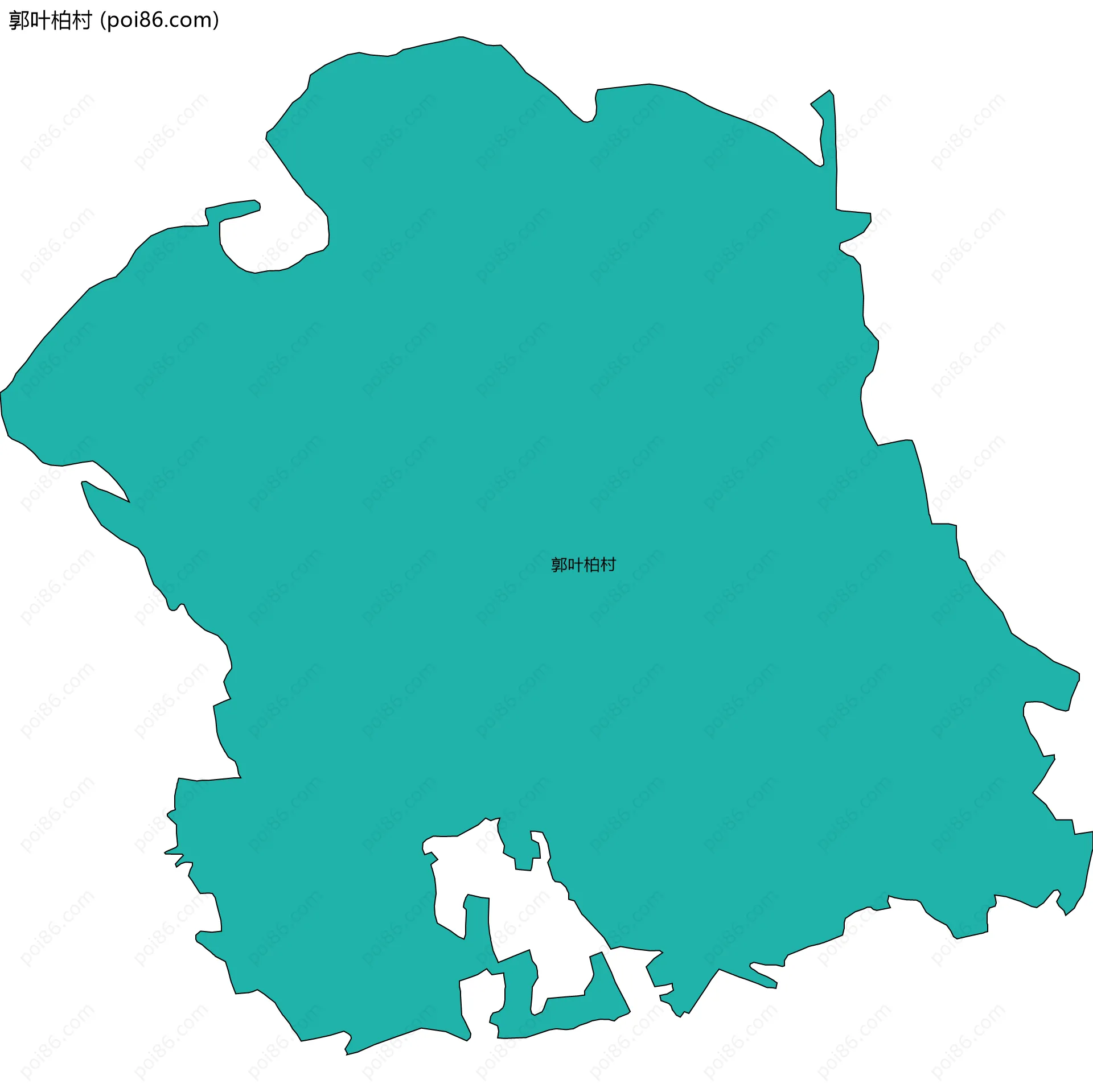 郭叶柏村边界地图