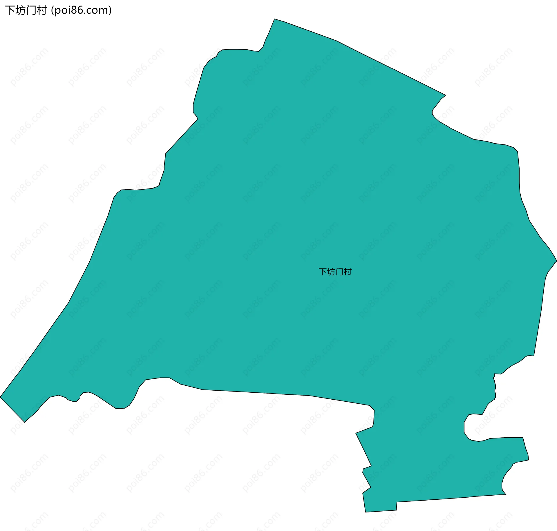 下坊门村边界地图